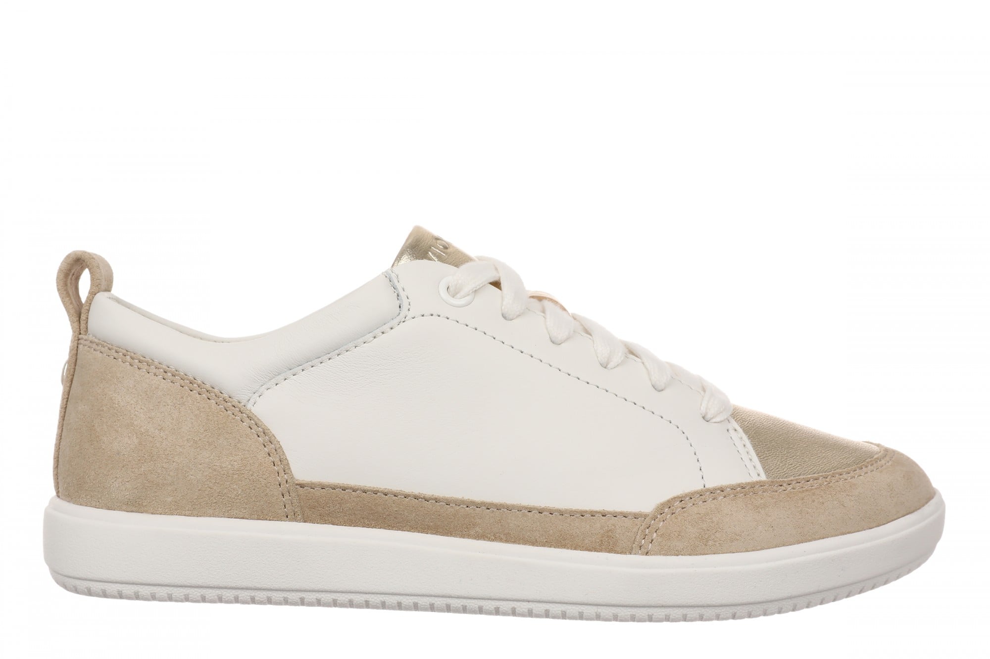 Vionic Larkspur Women's Lace-Up Walking Sneaker - Cream Multi - Side