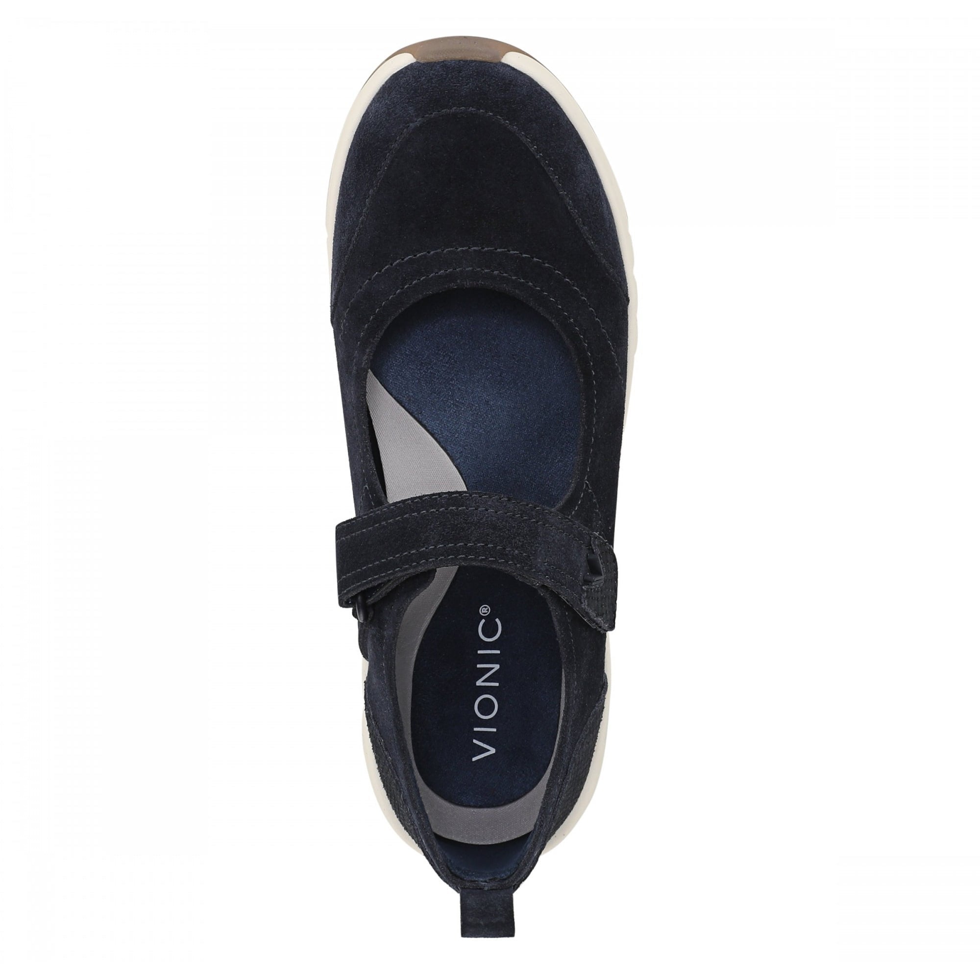 Vionic Uptown Mary Jane Sneaker Women's Fashion Sneakers - Navy Blazer - Top