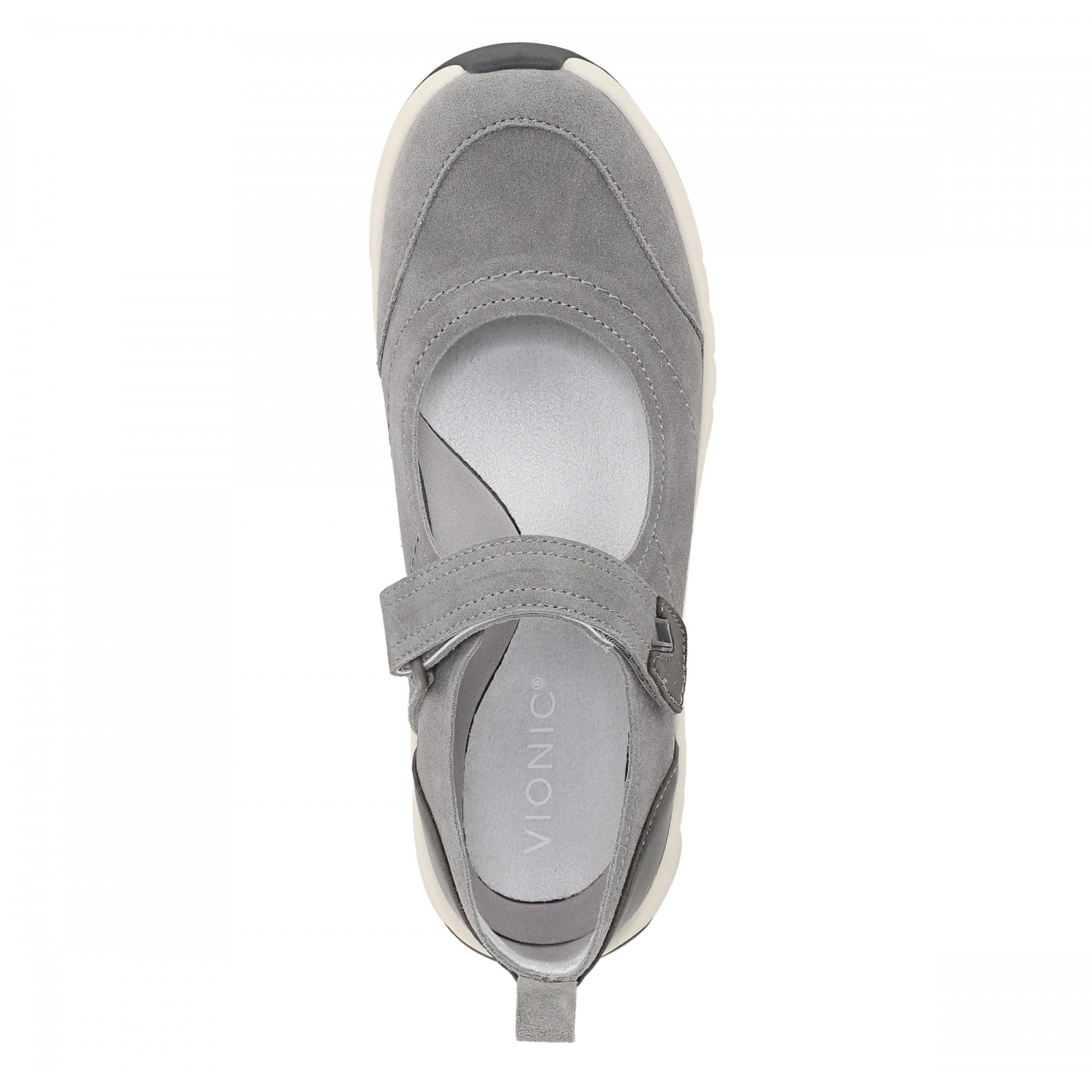 Vionic Uptown Mary Jane Sneaker Women's Fashion Sneakers - Cloudburst Grey - Top