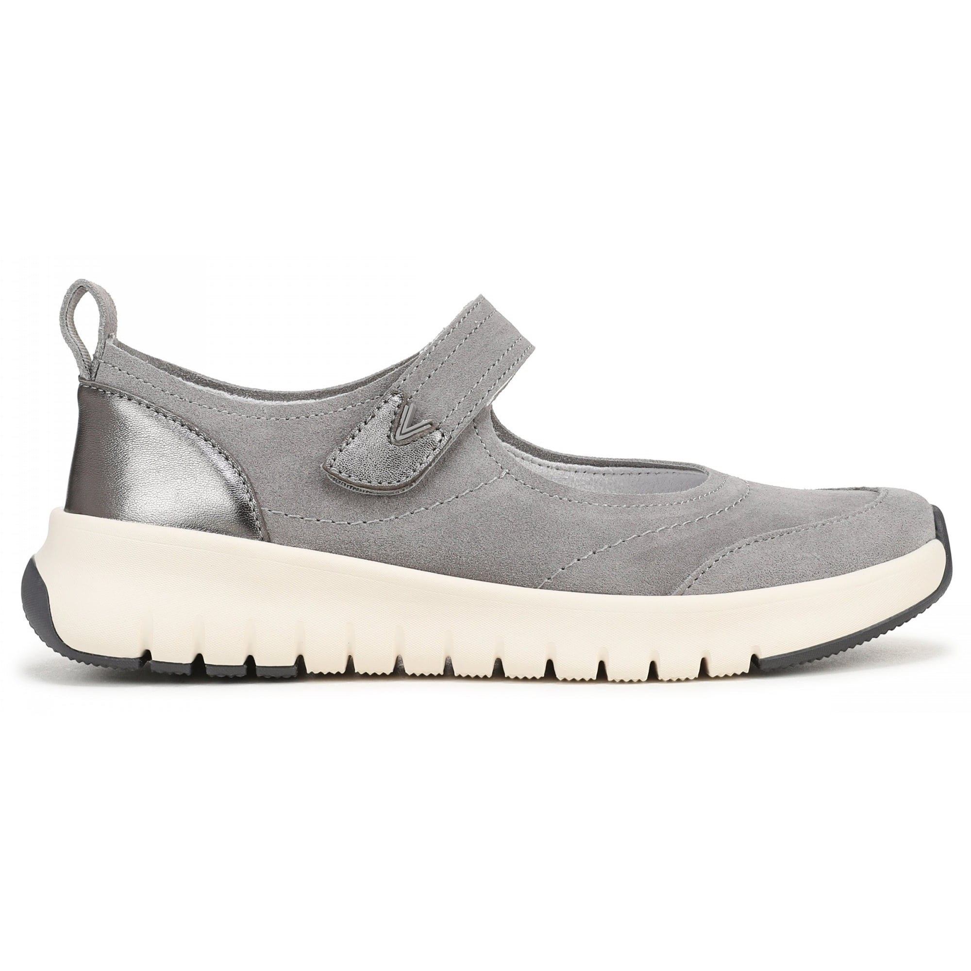 Vionic Uptown Mary Jane Sneaker Women's Fashion Sneakers - Cloudburst Grey - Side