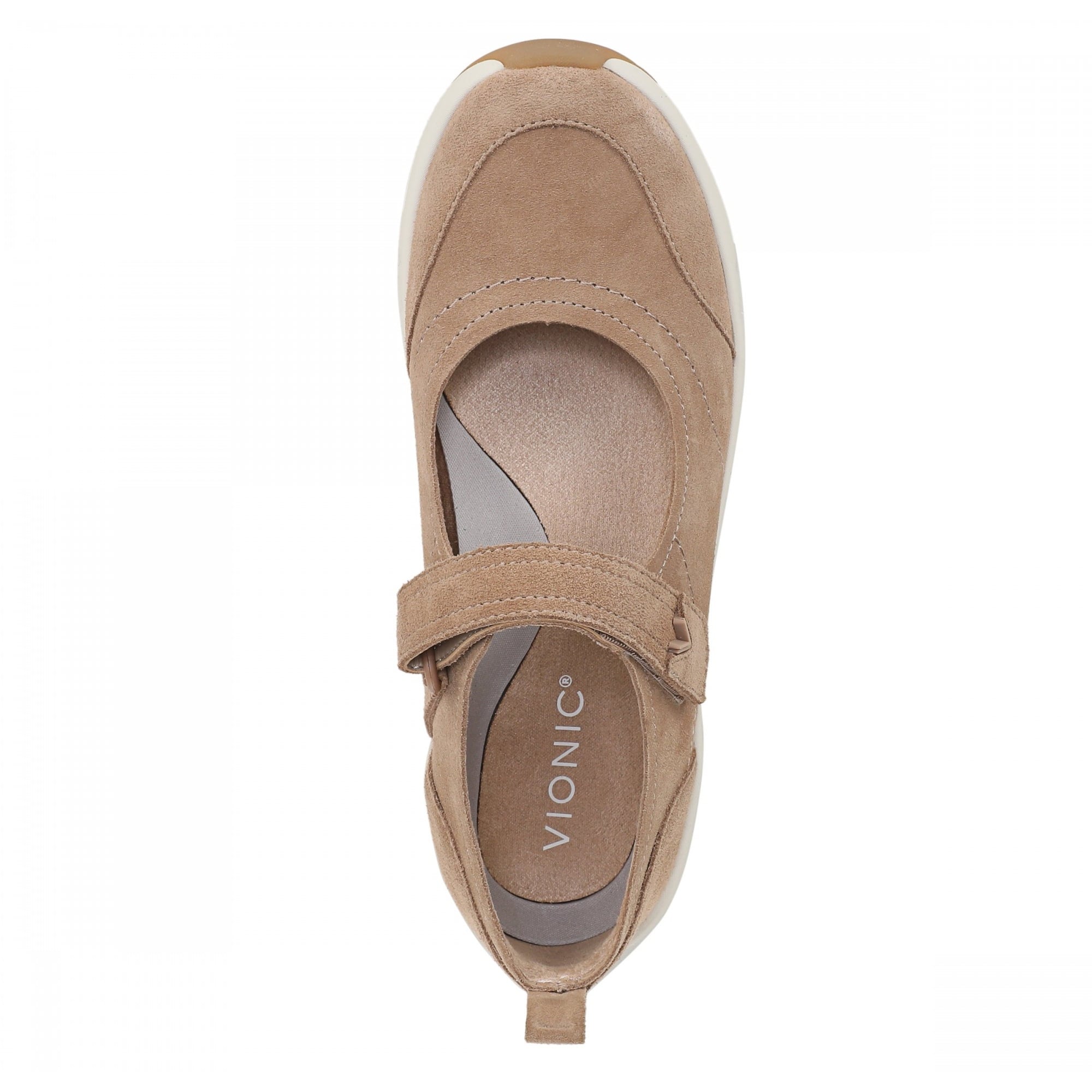 Vionic Uptown Mary Jane Sneaker Women's Fashion Sneakers - Desert Sand - Top