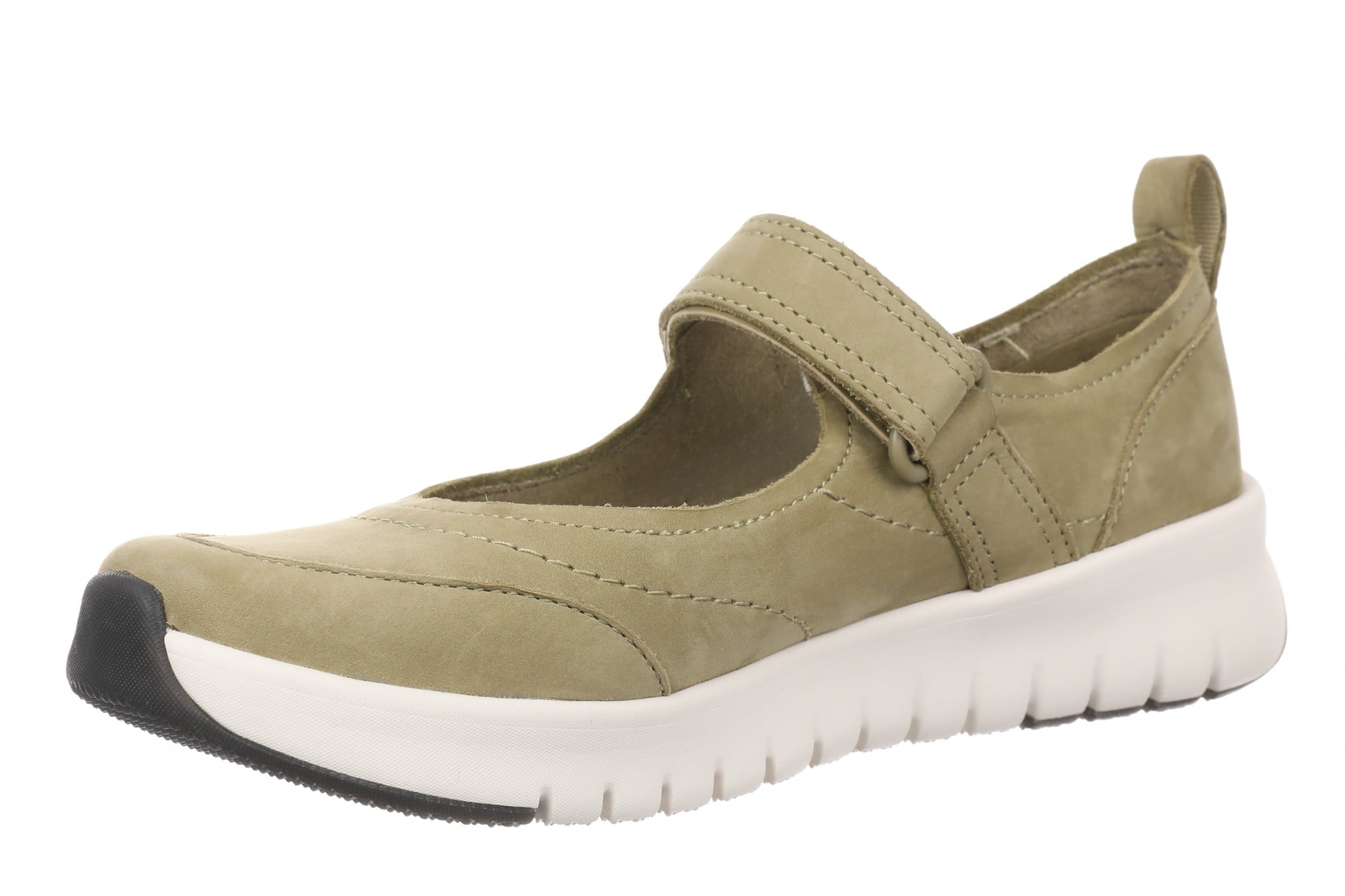 Vionic Uptown Mary Jane Sneaker Women's Fashion Sneakers - Olivewood - Left angle