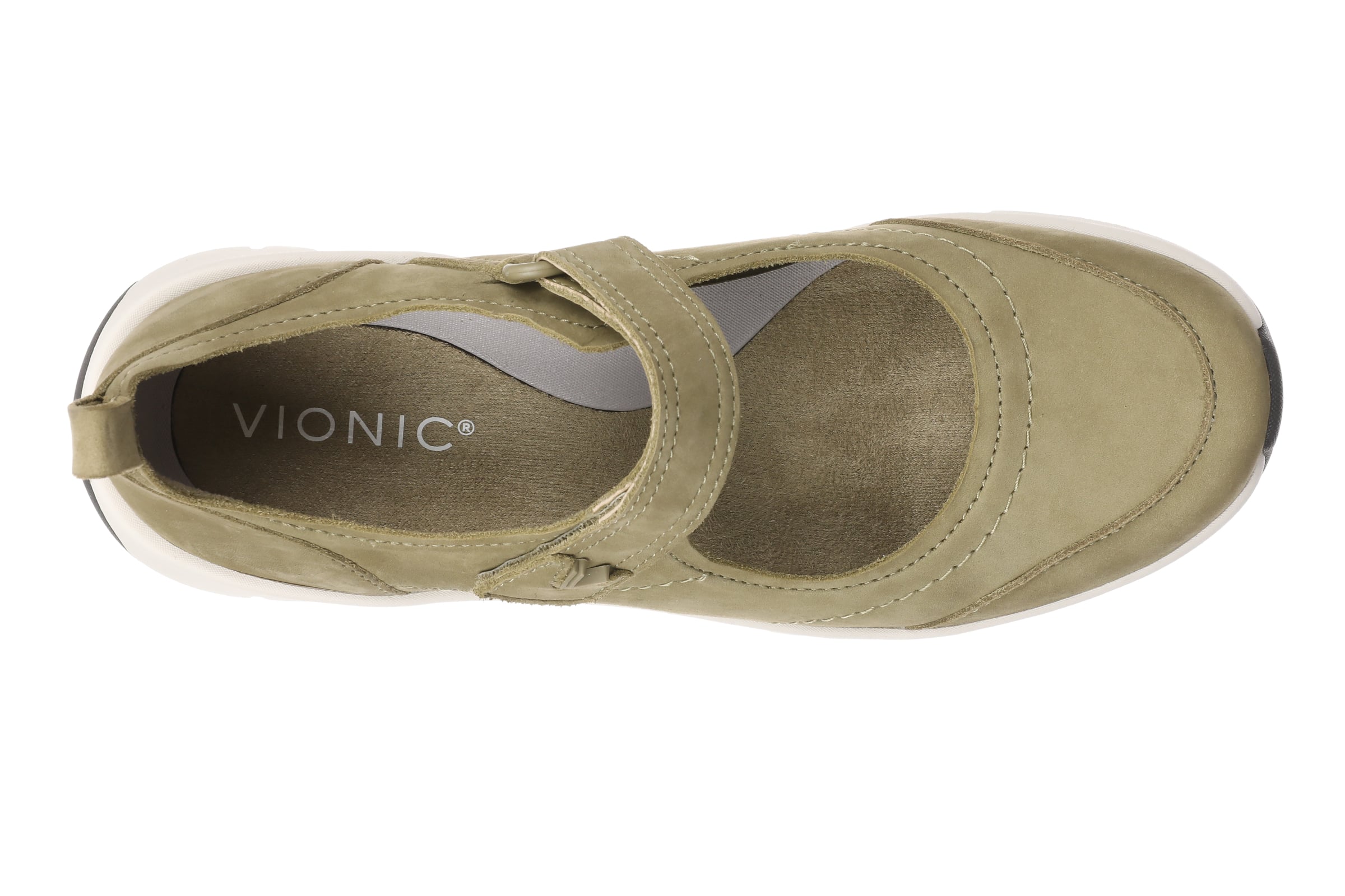 Vionic Uptown Mary Jane Sneaker Women's Fashion Sneakers - Olivewood - Top