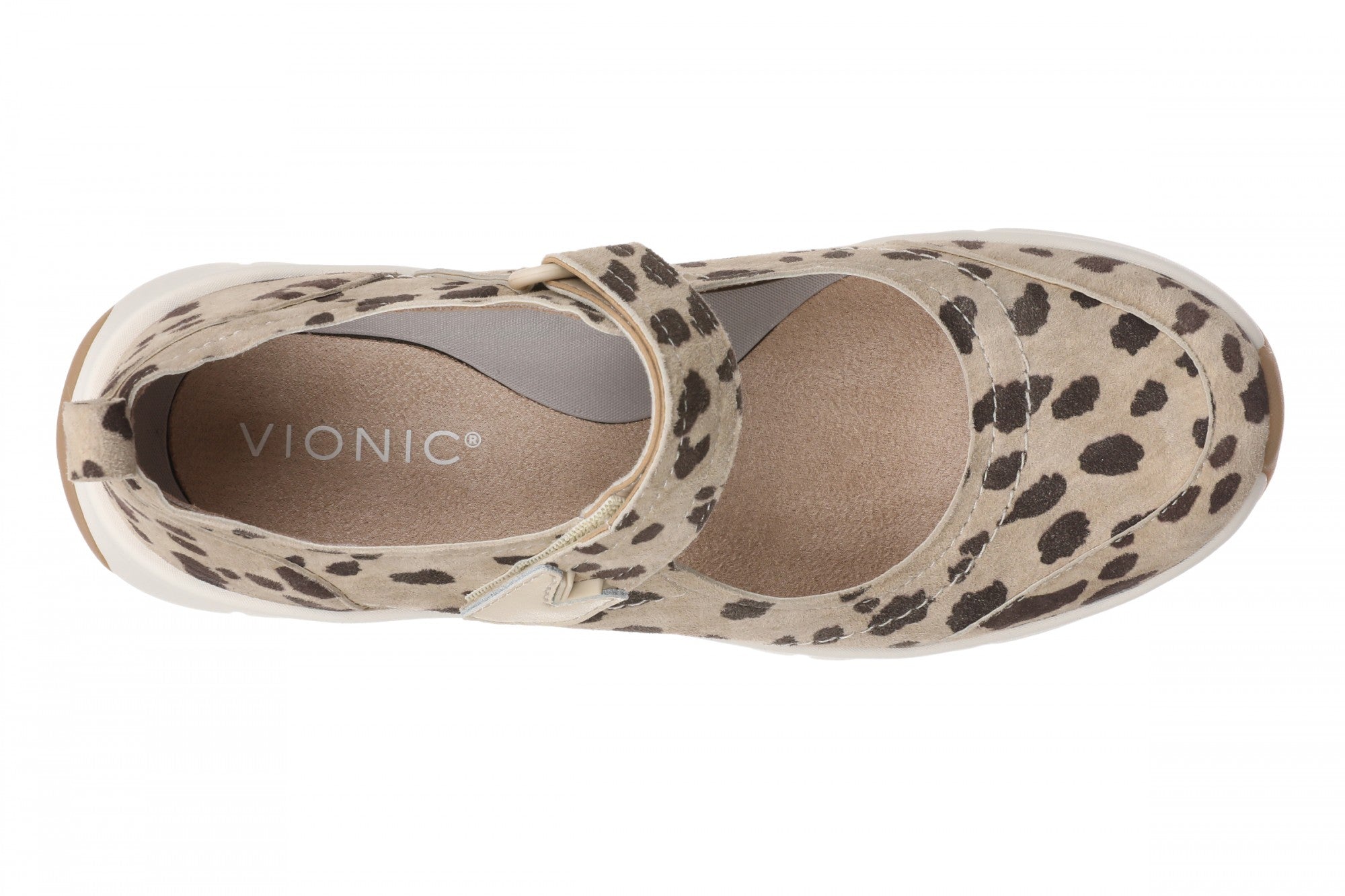Vionic Uptown Mary Jane Sneaker Women's Fashion Sneakers - Beige/Brown - Top