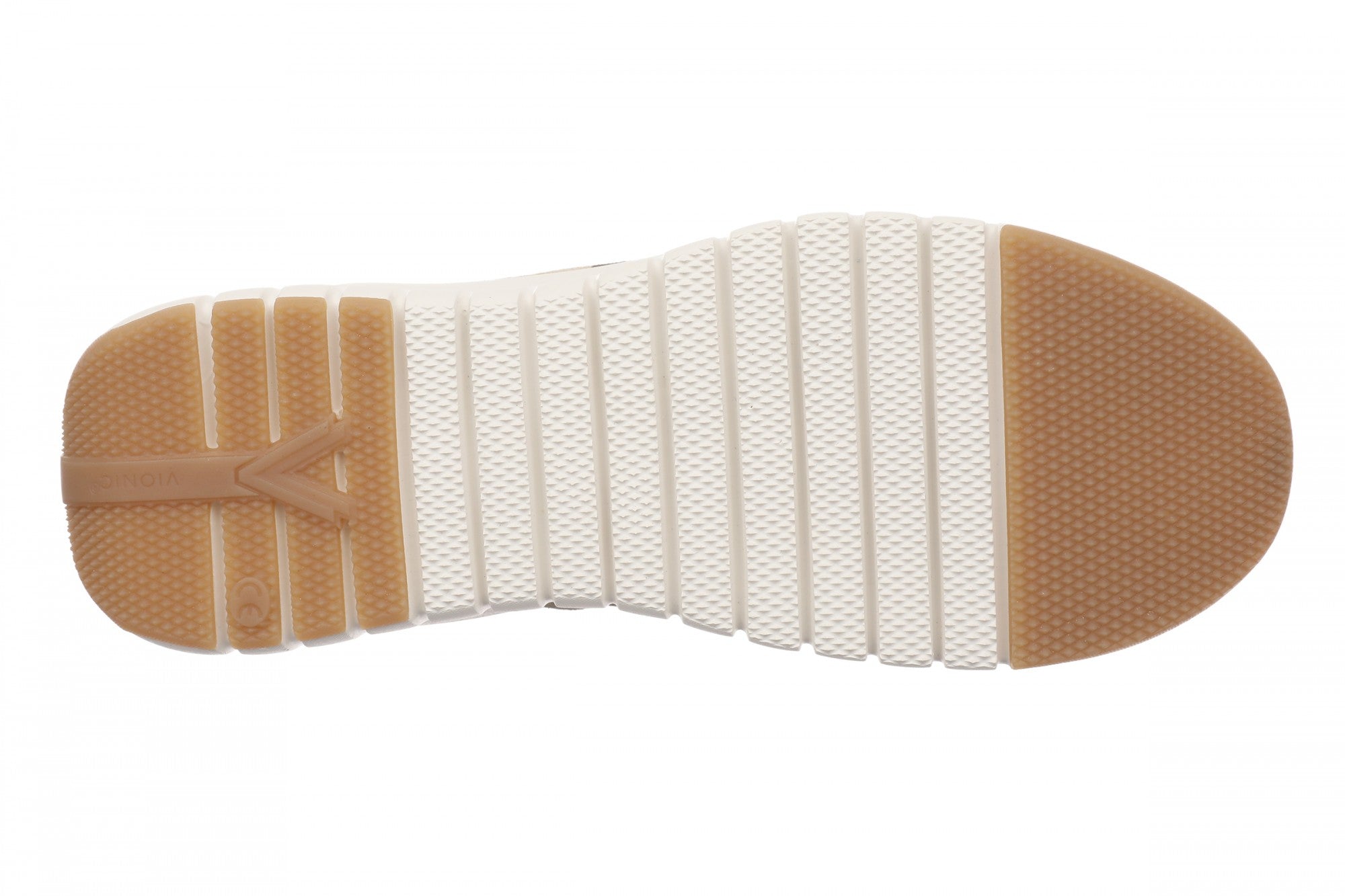 Vionic Uptown Mary Jane Sneaker Women's Fashion Sneakers - Beige/Brown - Bottom