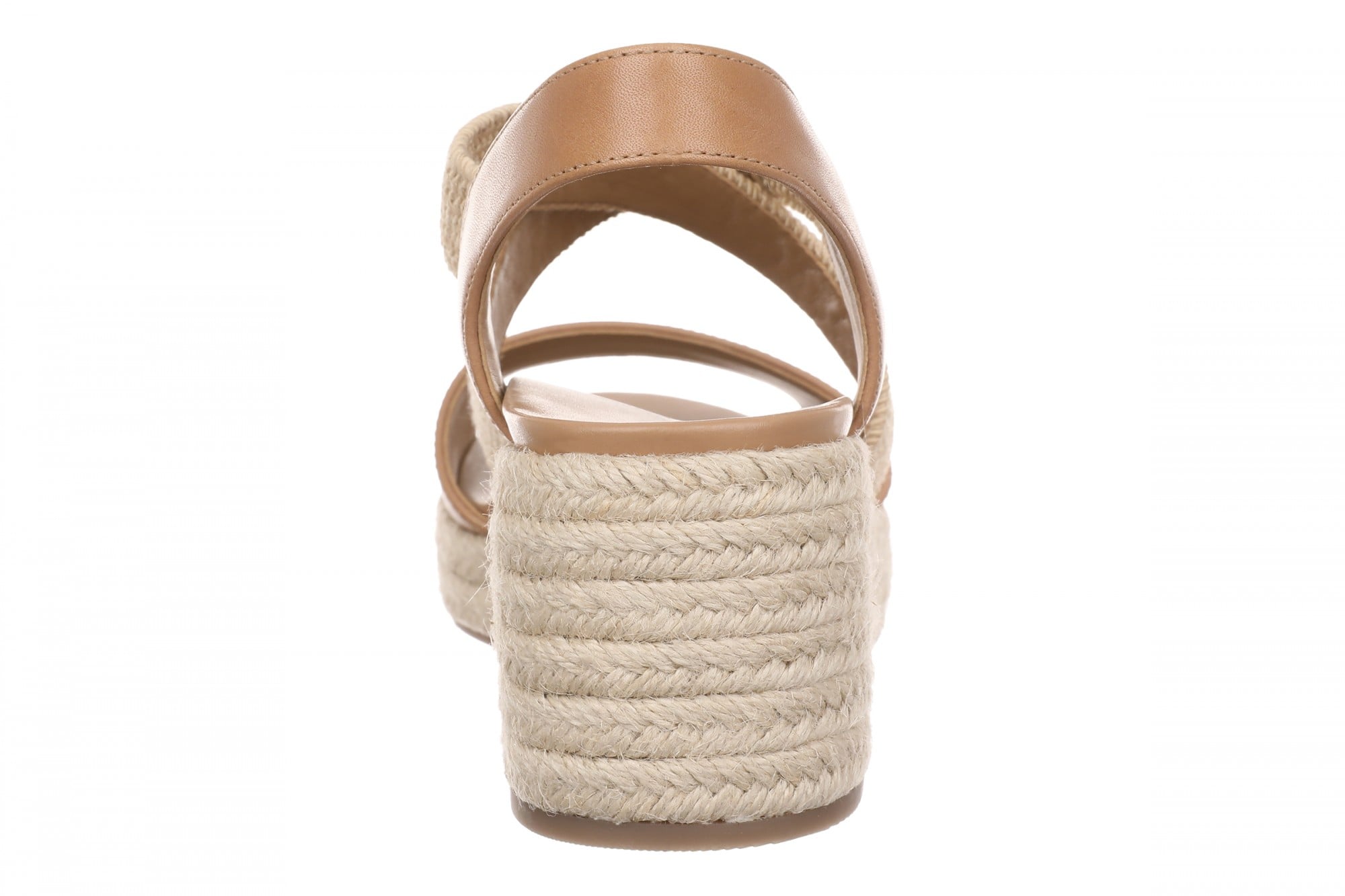 Vionic Soren Women's Espadrille Wedge Arch Support Sandal - Fawn/Natural - Back