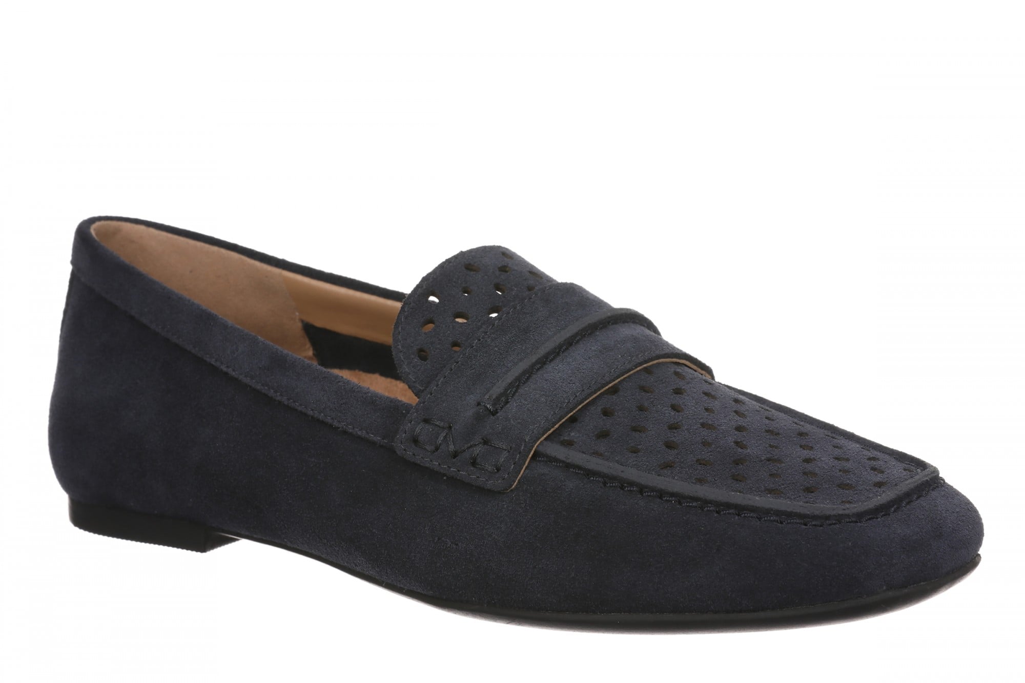 Vionic Henley Perf Women's Perforated Supportive Loafer - Navy Blazer - Angle main