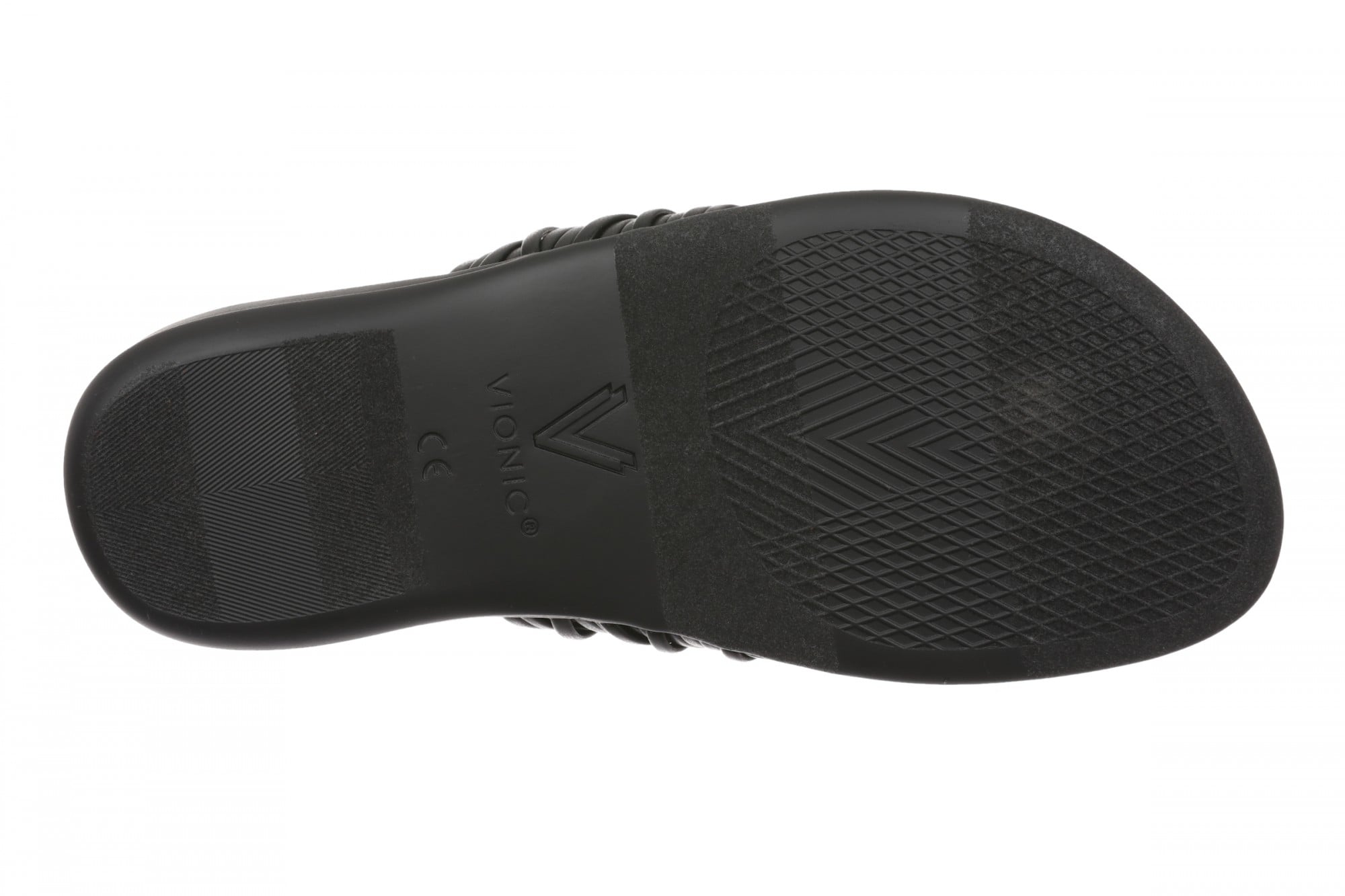 Vionic Amara Women's Cushioned Thong Sandal - Black - Bottom