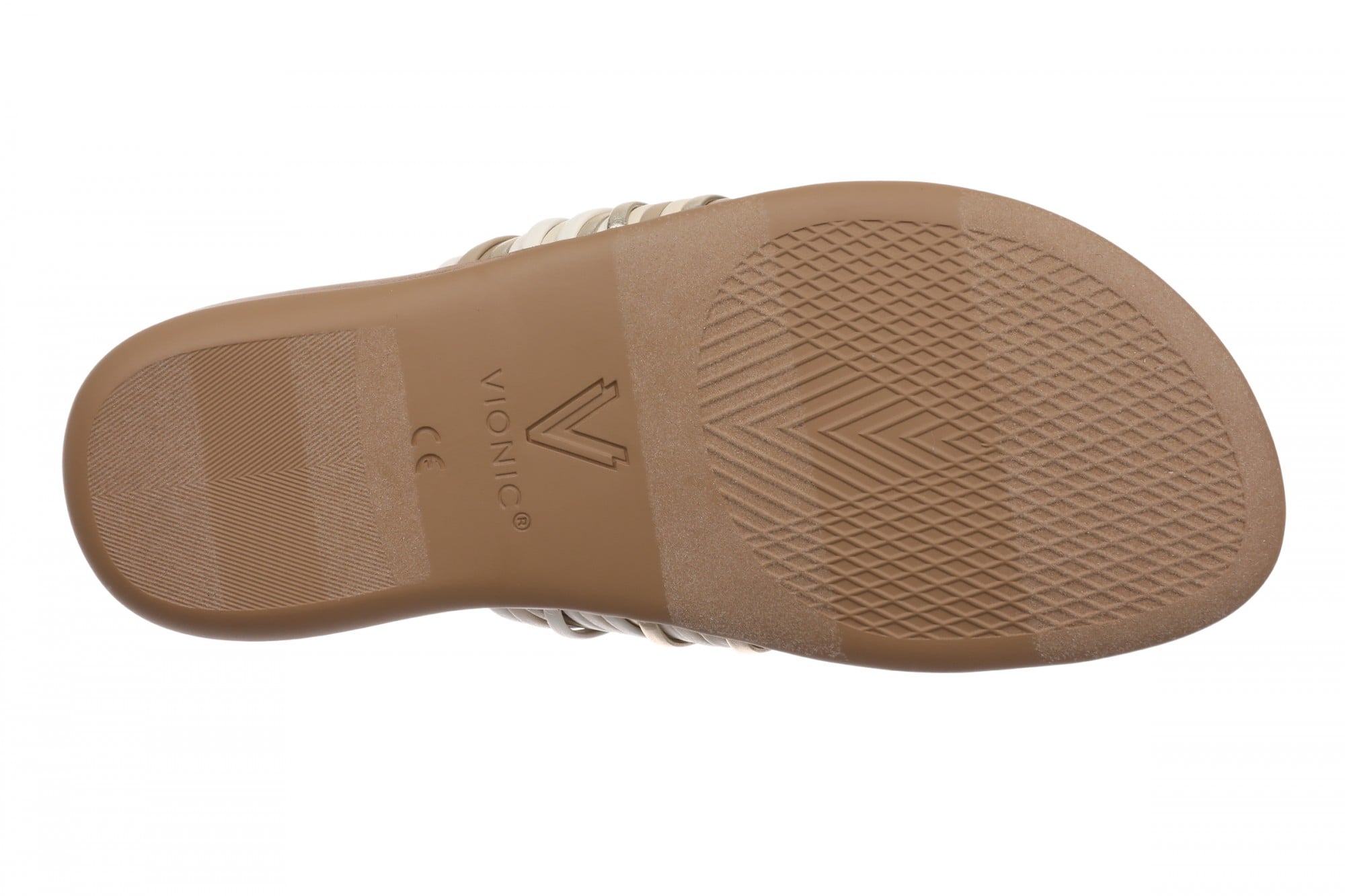 Vionic Amara Women's Cushioned Thong Sandal - Cream Multi - Bottom