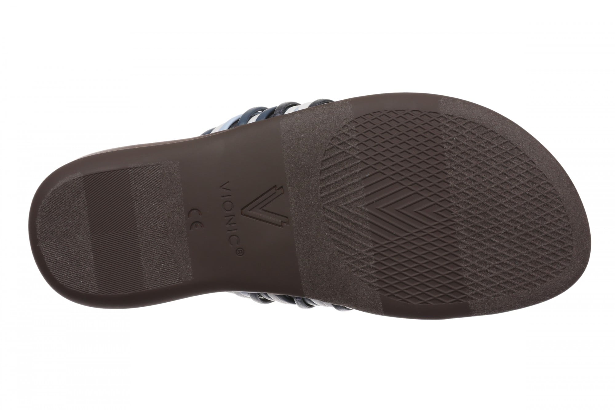 Vionic Amara Women's Cushioned Thong Sandal - Dark Denim Multi - Bottom
