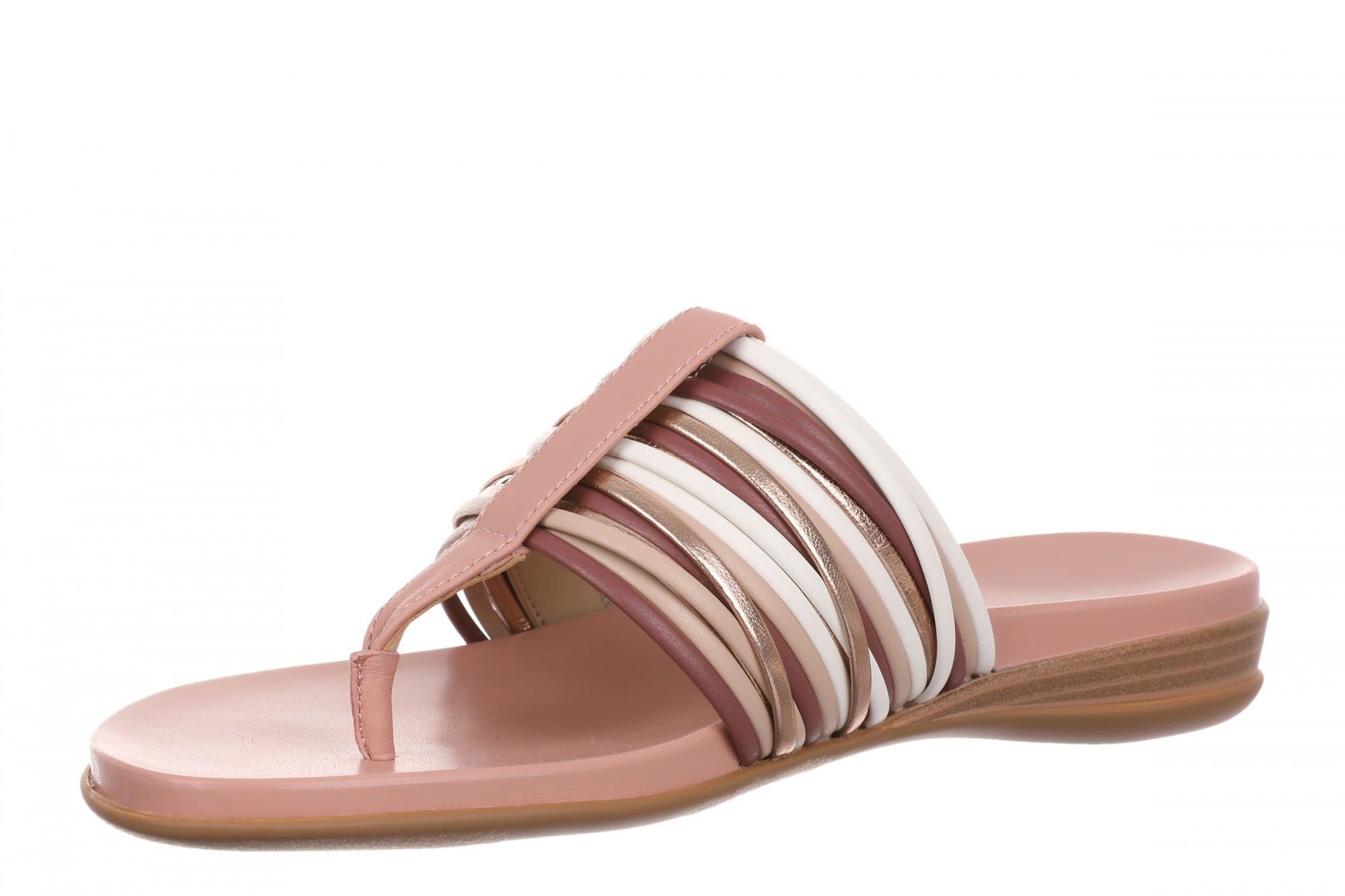 Vionic Amara Women's Cushioned Thong Sandal - Rosewood Multi - Left angle