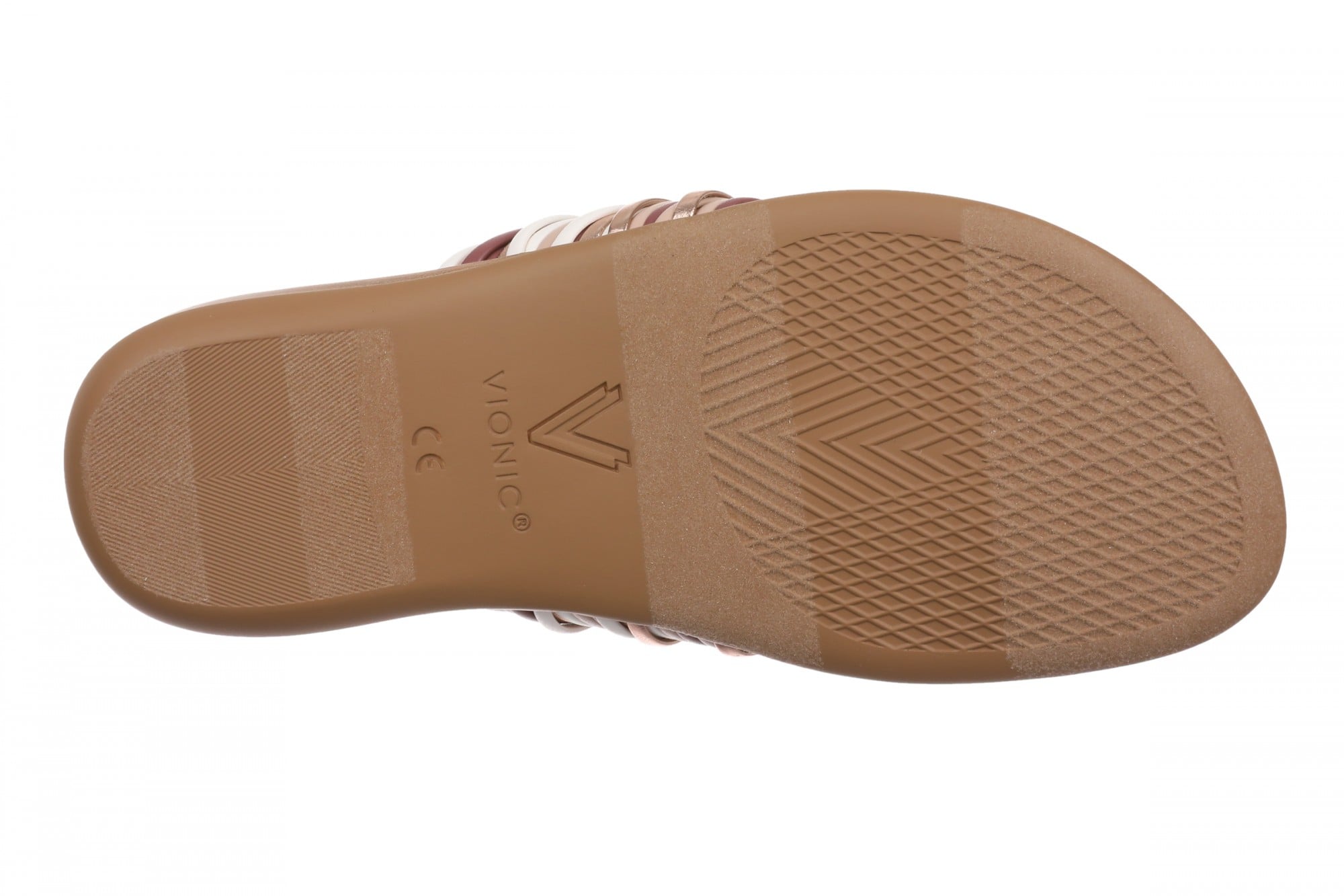Vionic Amara Women's Cushioned Thong Sandal - Rosewood Multi - Bottom