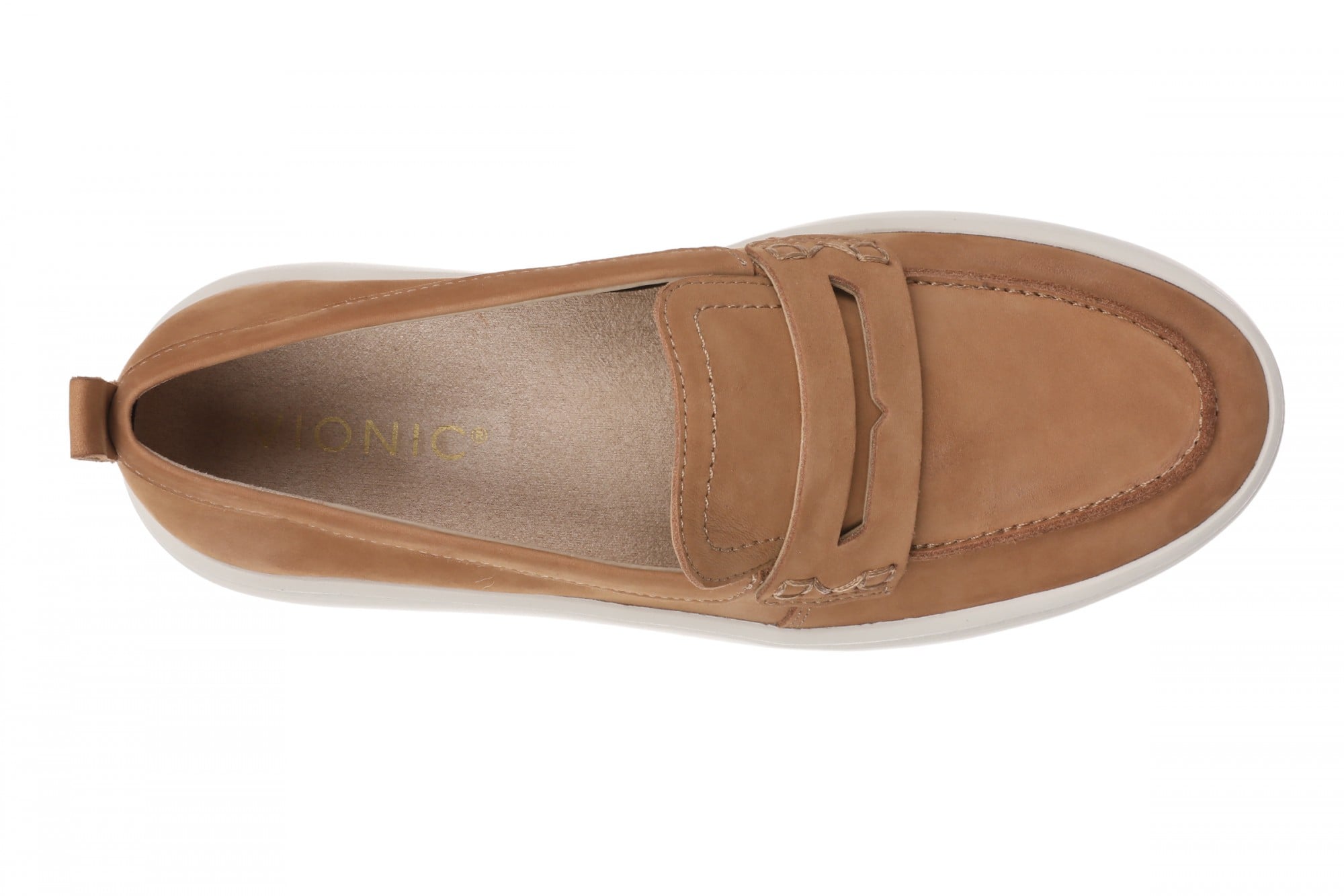 Vionic Emmie Women's Cushioned Heeled Loafer - Fawn - Top