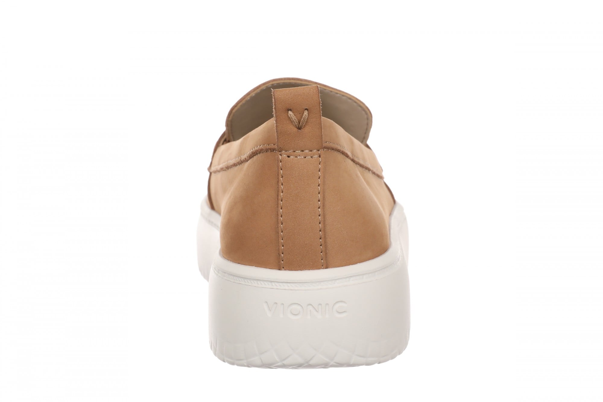 Vionic Emmie Women's Cushioned Heeled Loafer - Fawn - Back