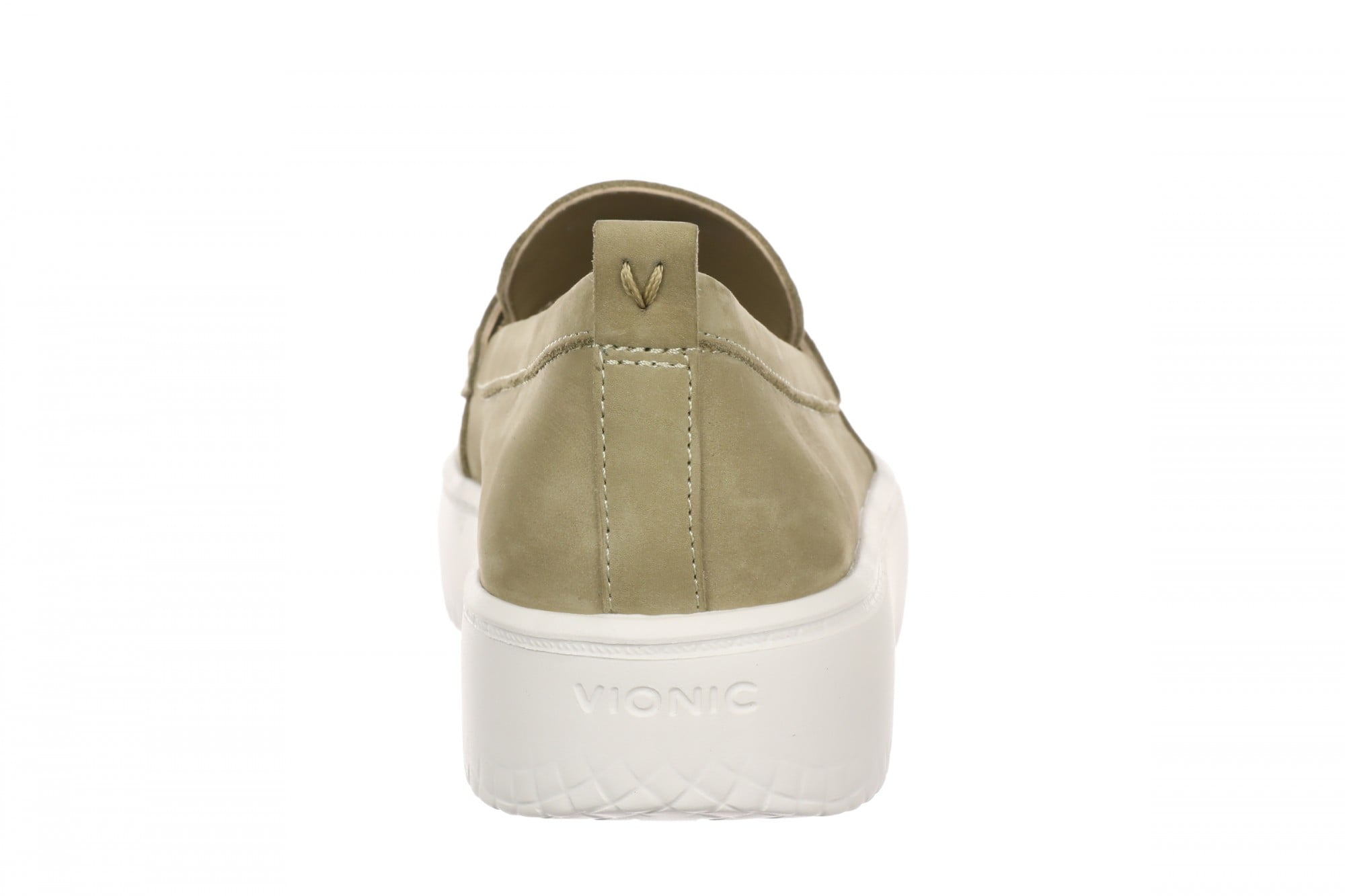 Vionic Emmie Women's Cushioned Heeled Loafer - Olivewood - Back