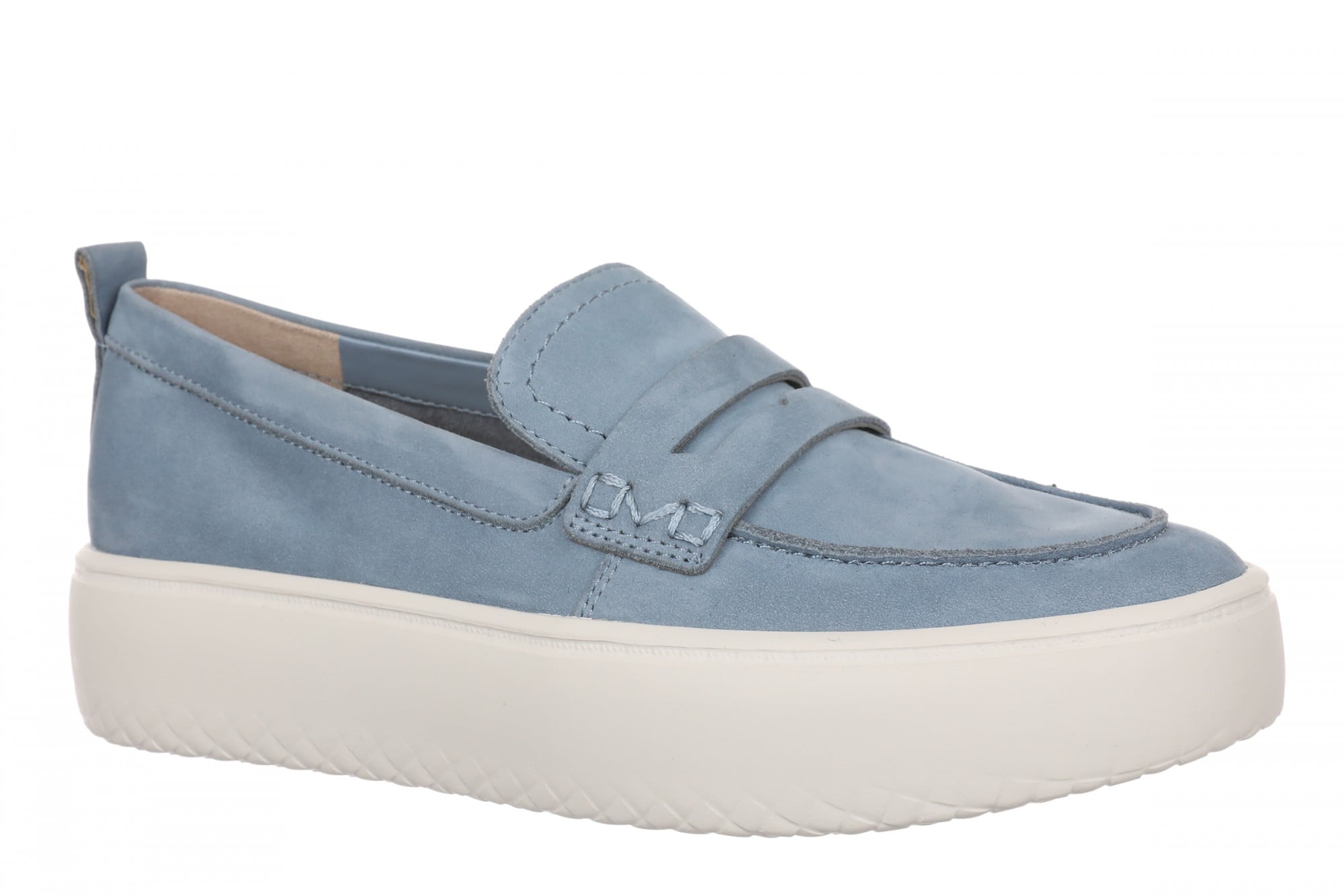 Vionic Emmie Women's Cushioned Heeled Loafer - Windward Blue - Angle main