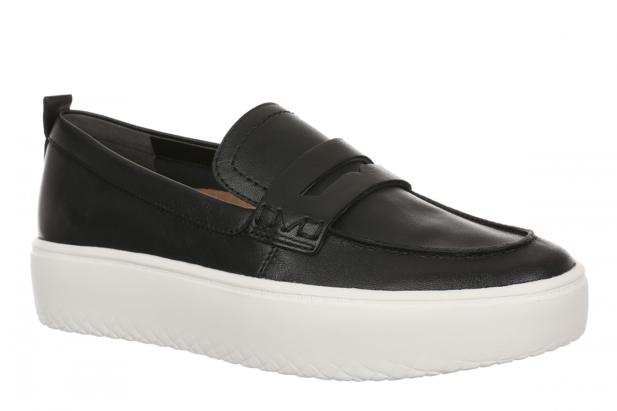 Vionic Emmie Women's Cushioned Heeled Loafer - Black - Angle main