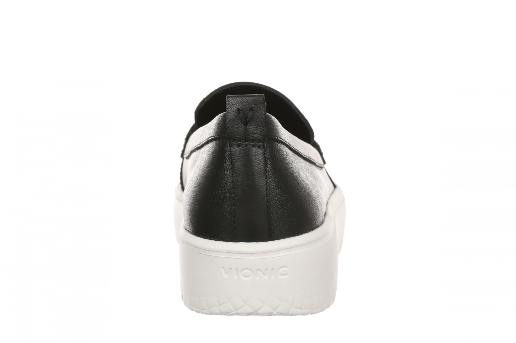 Vionic Emmie Women's Cushioned Heeled Loafer - Black - Back
