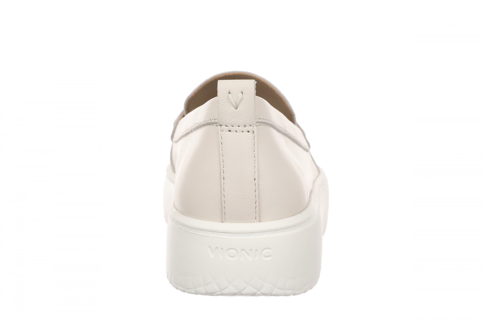 Vionic Emmie Women's Cushioned Heeled Loafer - Cream - Back