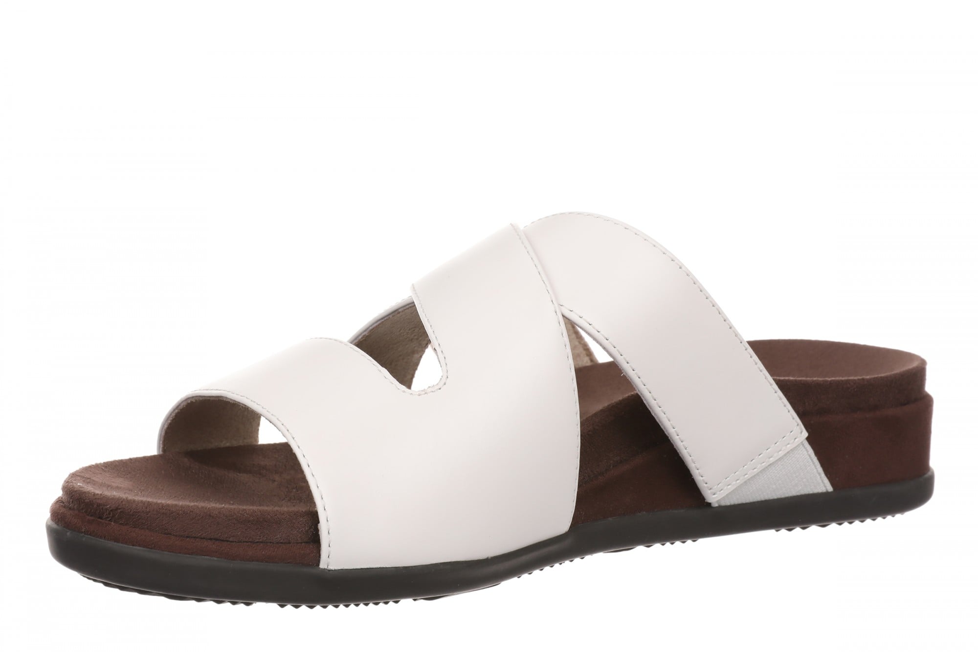Vionic Camila Women's Cushioned Slide Sandal - Sea Salt - Left angle