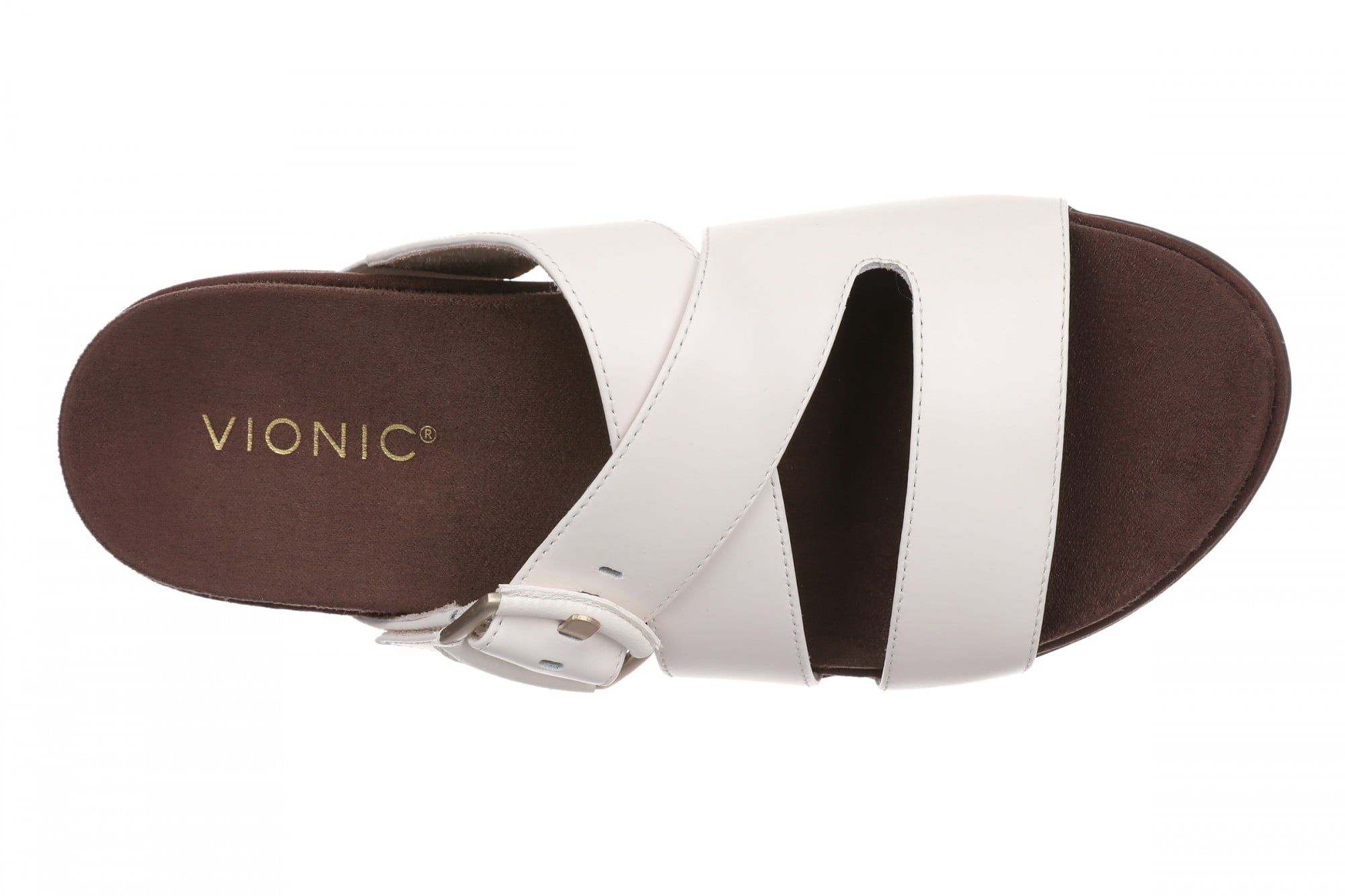 Vionic Camila Women's Cushioned Slide Sandal - Sea Salt - Top
