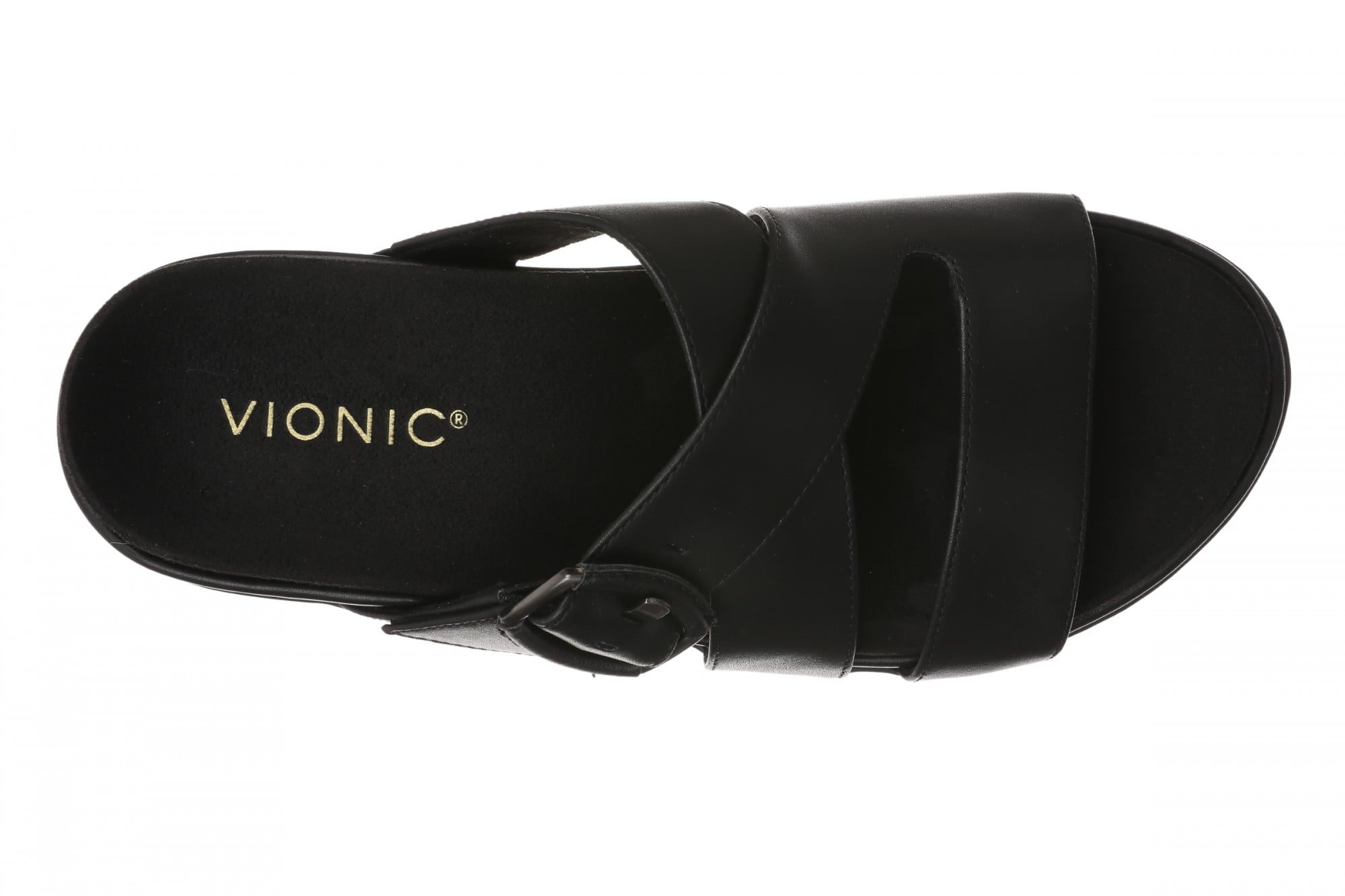 Vionic Camila Women's Cushioned Slide Sandal - Black - Top