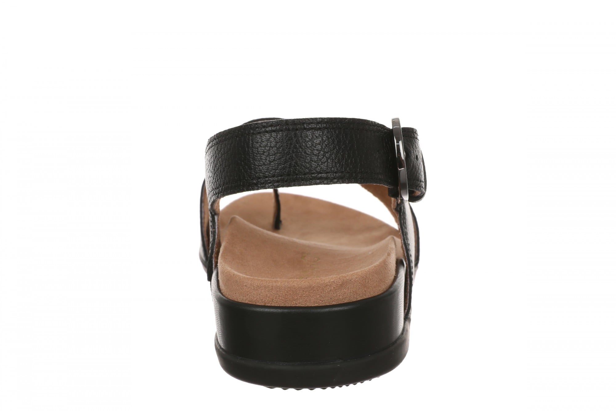 Vionic Cillian Women's Cushioned T-Strap Sandal - Black - Back