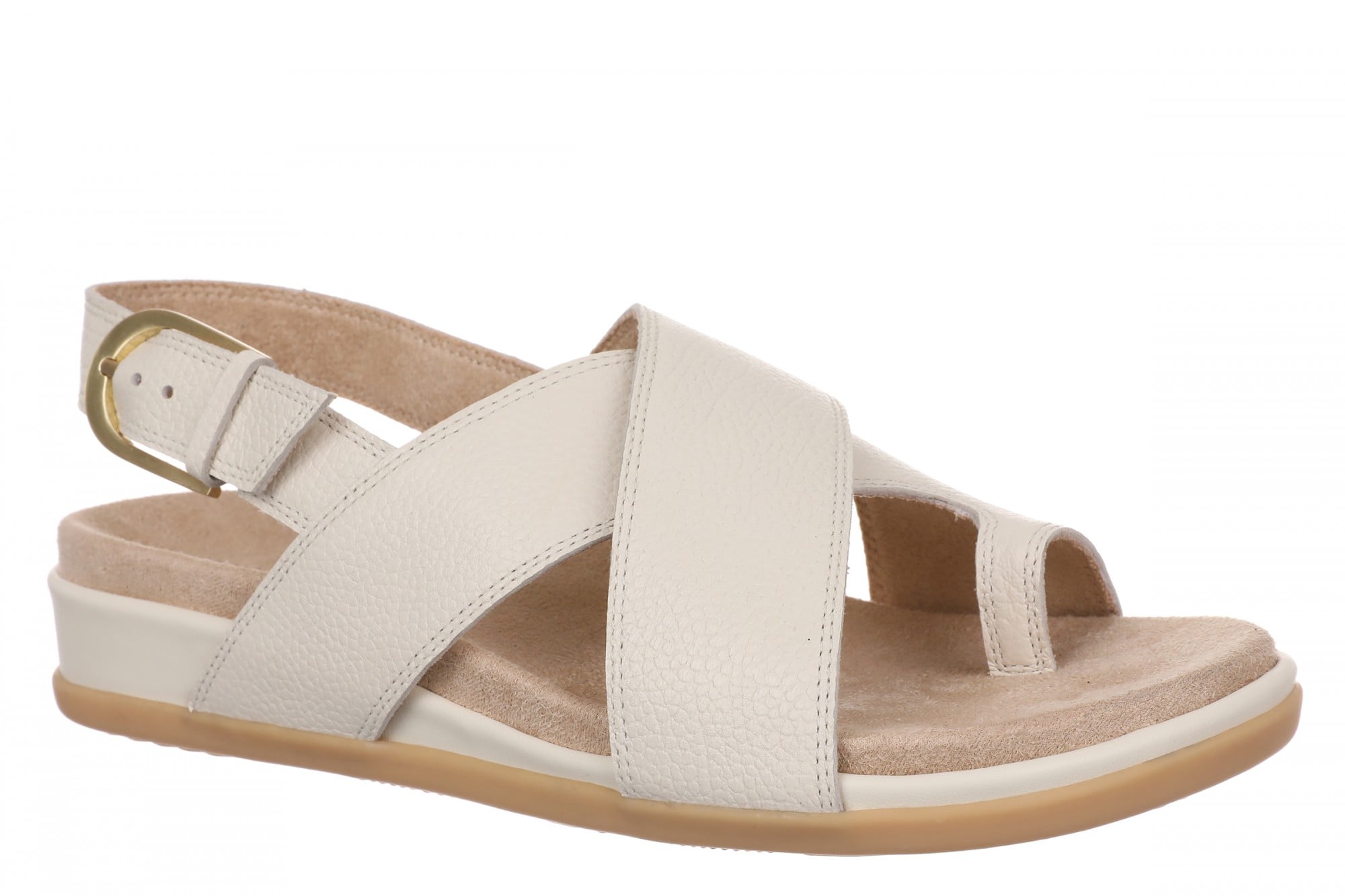 Vionic Cillian Women's Cushioned T-Strap Sandal - Cream - Angle main