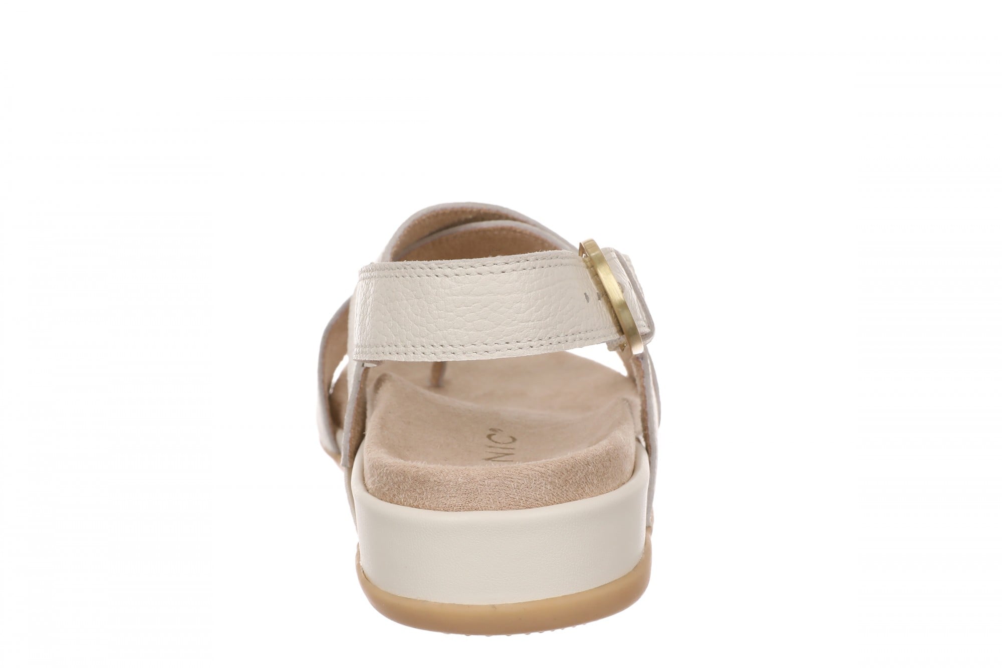 Vionic Cillian Women's Cushioned T-Strap Sandal - Cream - Back