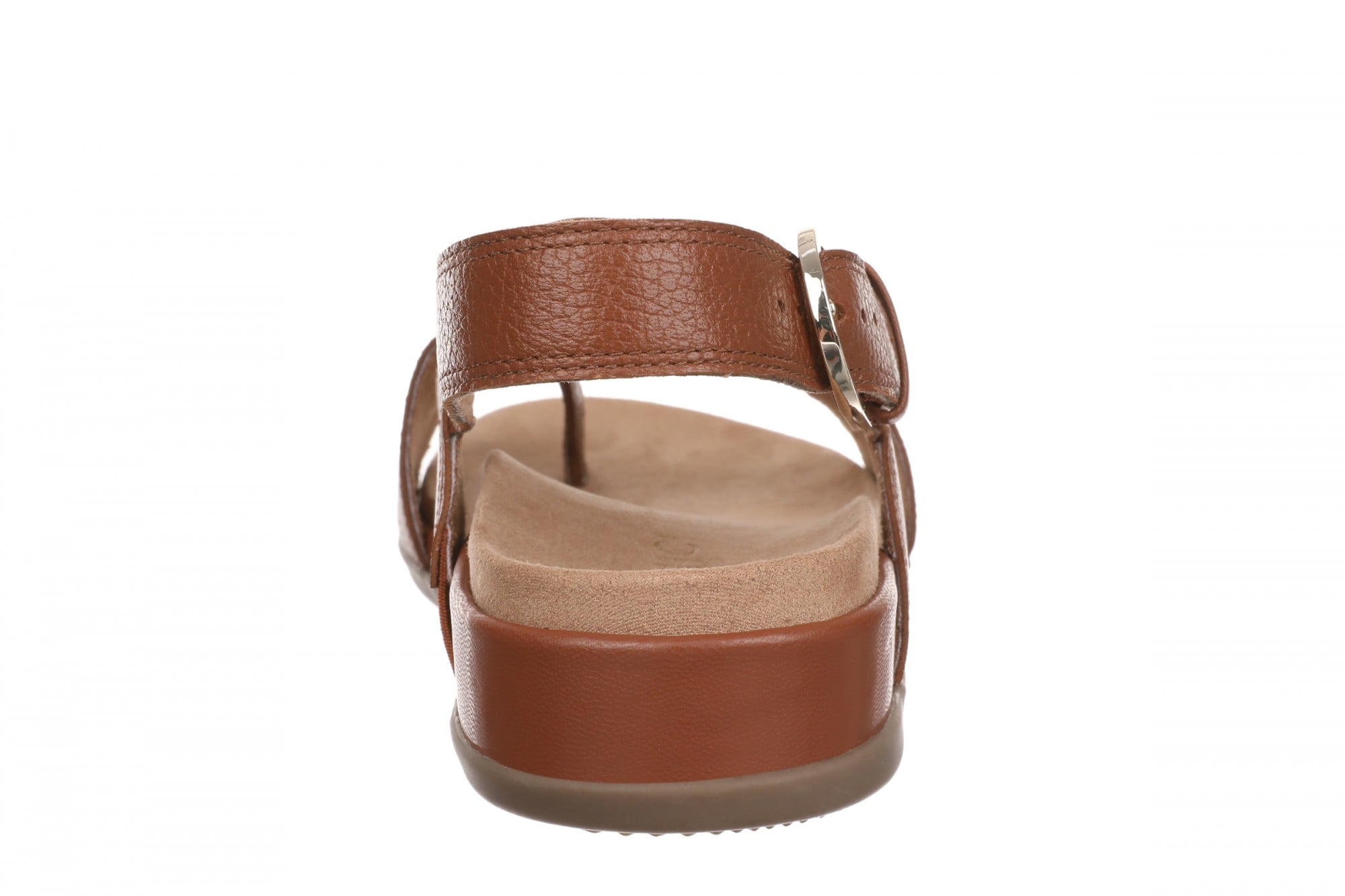 Vionic Cillian Women's Cushioned T-Strap Sandal - Equestrian Tan - Back