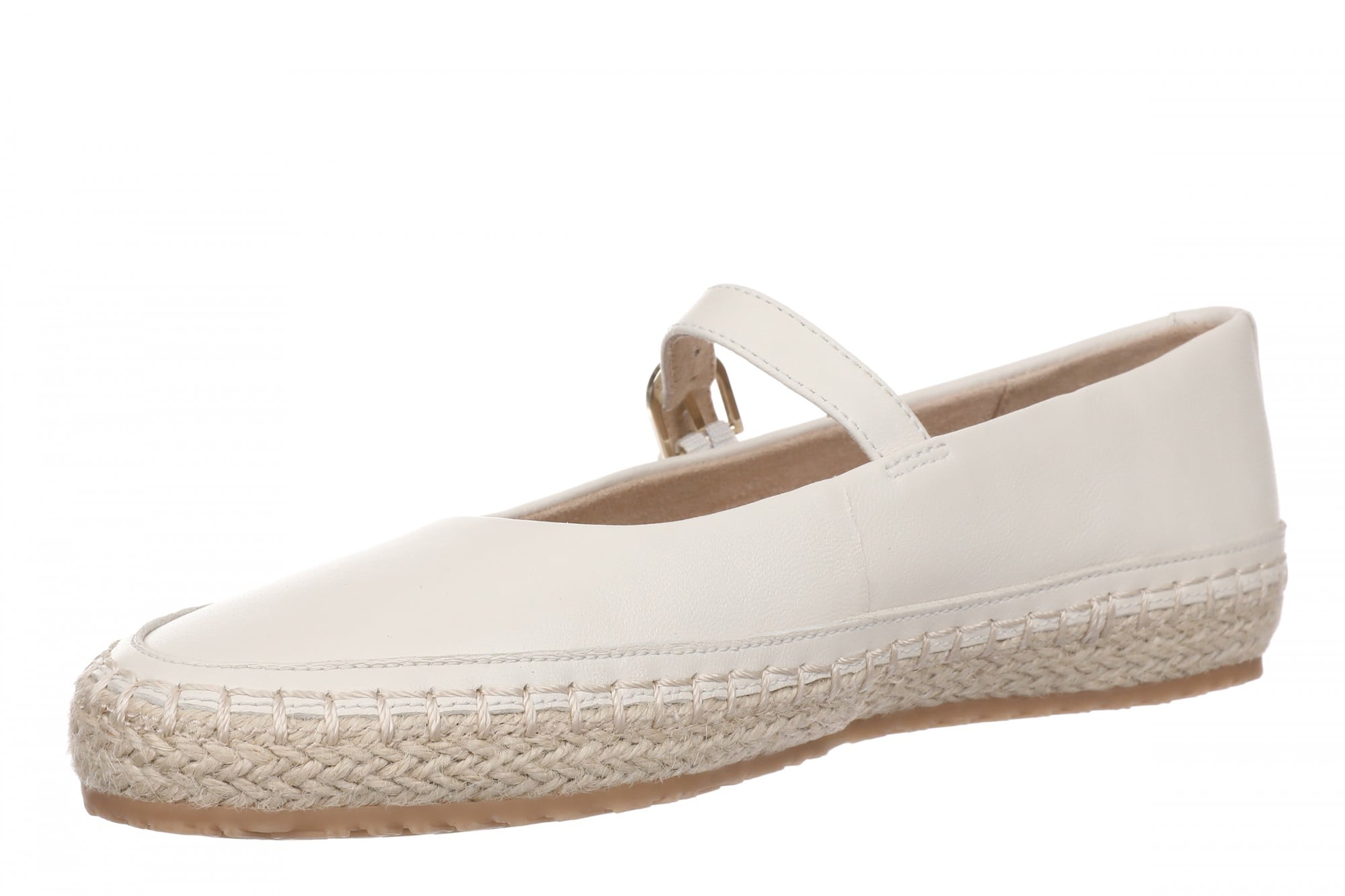 Vionic Connie Women's Cushioned Mary Jane Flat - Cream - Left angle