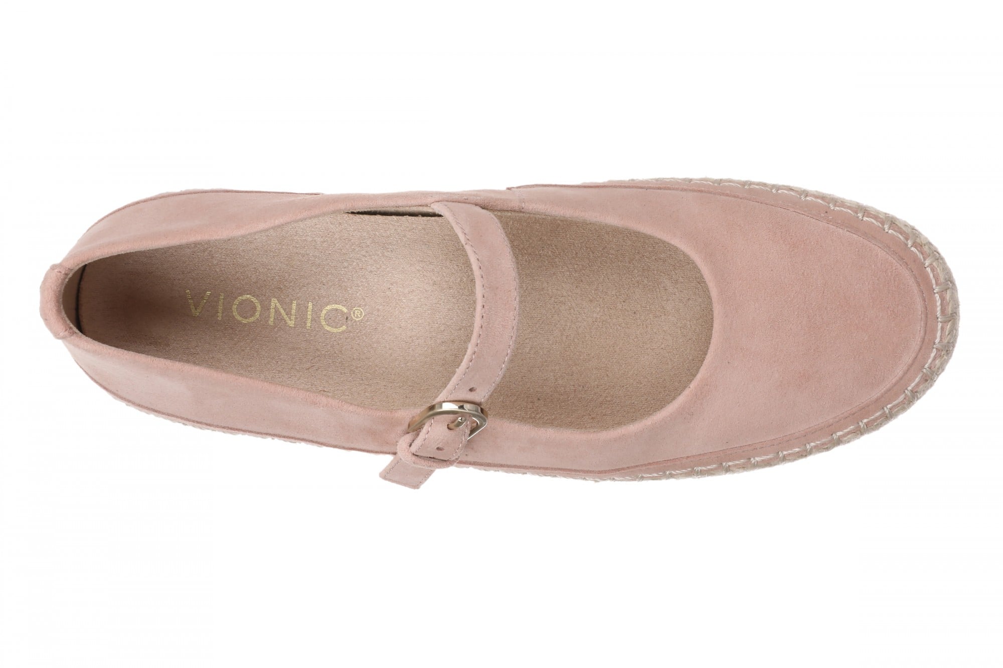 Vionic Connie Women's Cushioned Mary Jane Flat - Misty Rose - Top