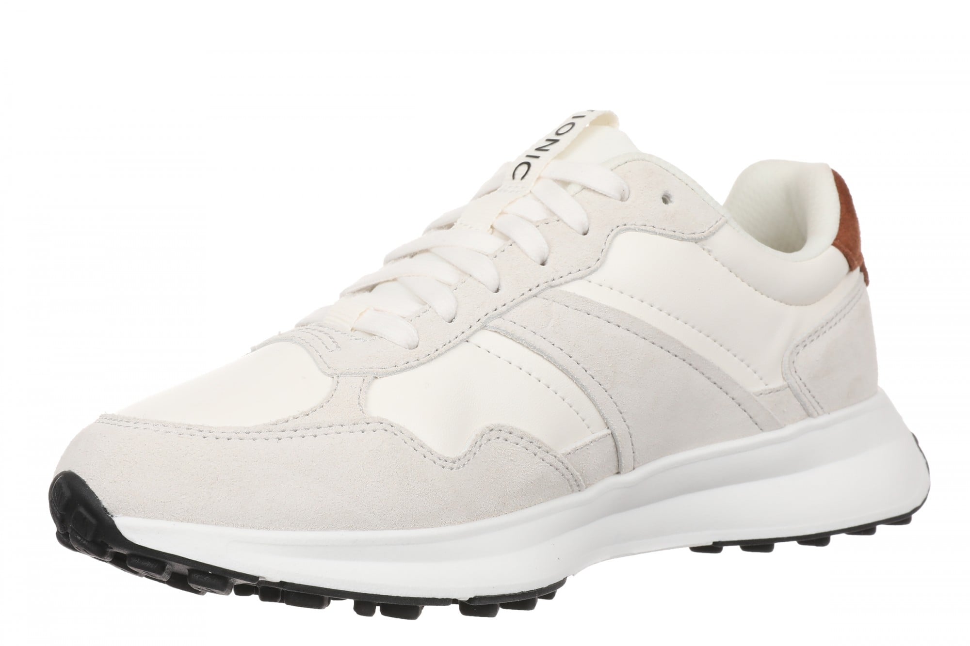 Vionic Sienna Women's Lace-Up Arch Support Sneaker - Cream - Left angle