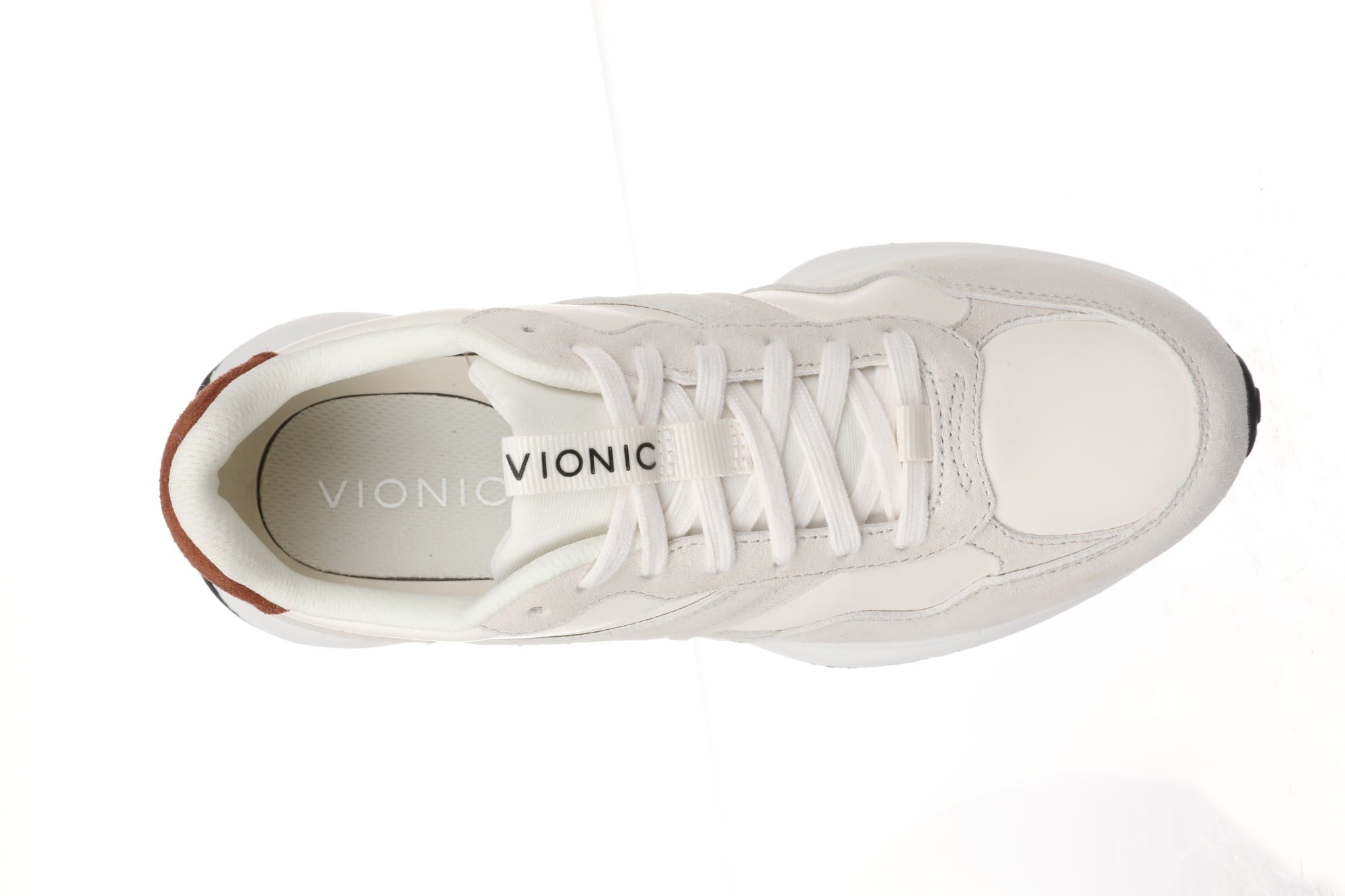Vionic Sienna Women's Lace-Up Arch Support Sneaker - Cream - Top