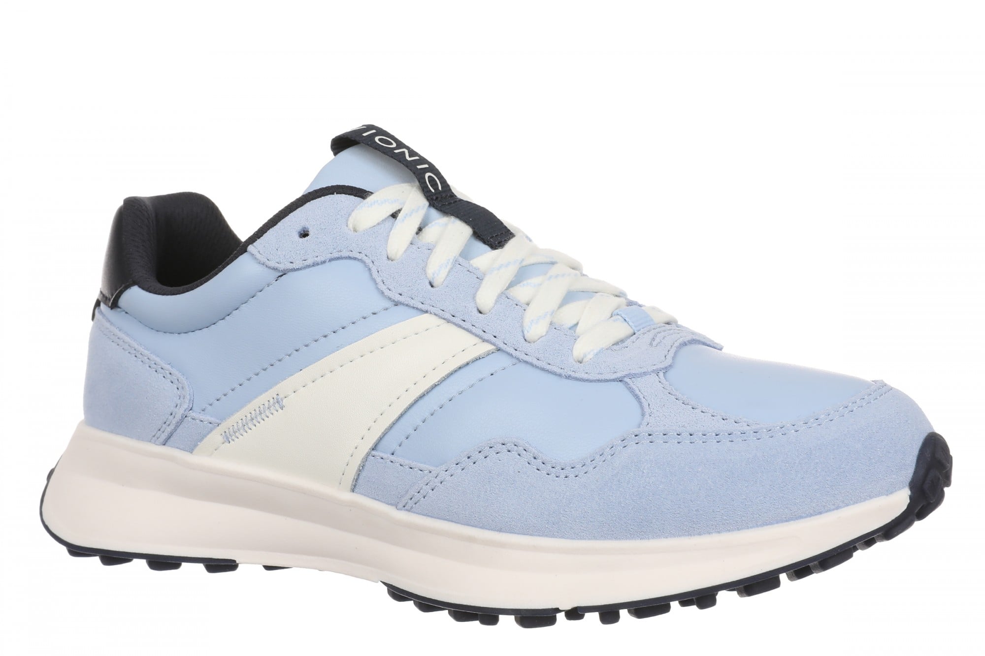Vionic Sienna Women's Lace-Up Arch Support Sneaker - Chambray Blue - Angle main