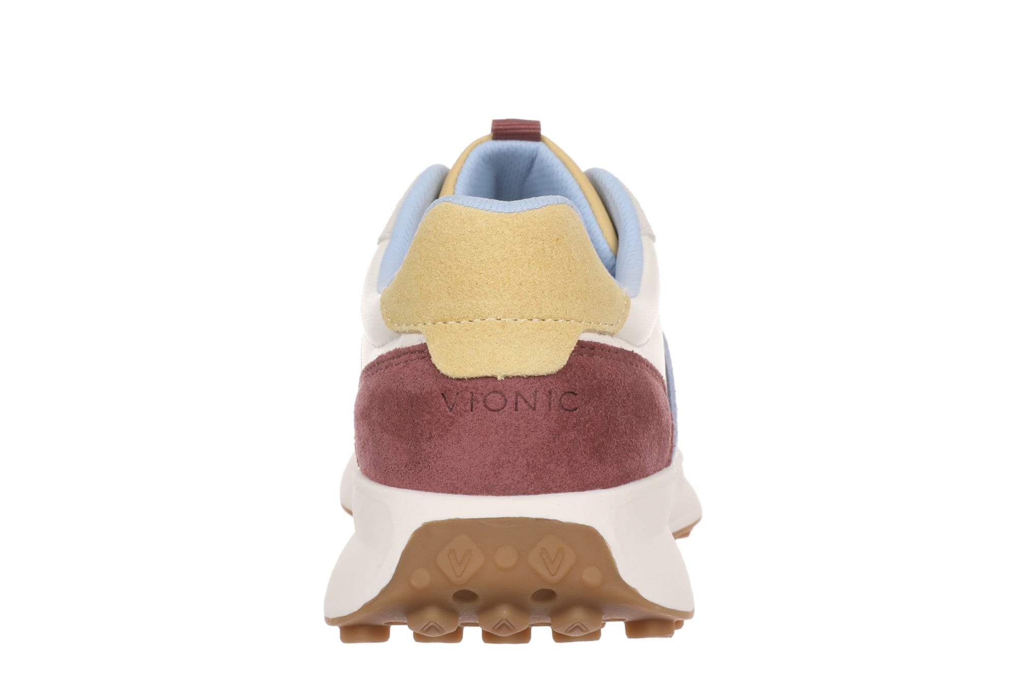 Vionic Sienna Women's Lace-Up Arch Support Sneaker - Ivory Multi - Back