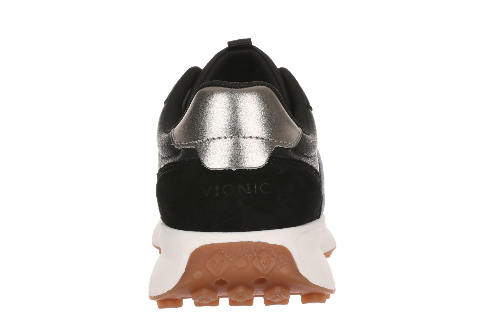Vionic Sienna Women's Lace-Up Arch Support Sneaker - Black - Back