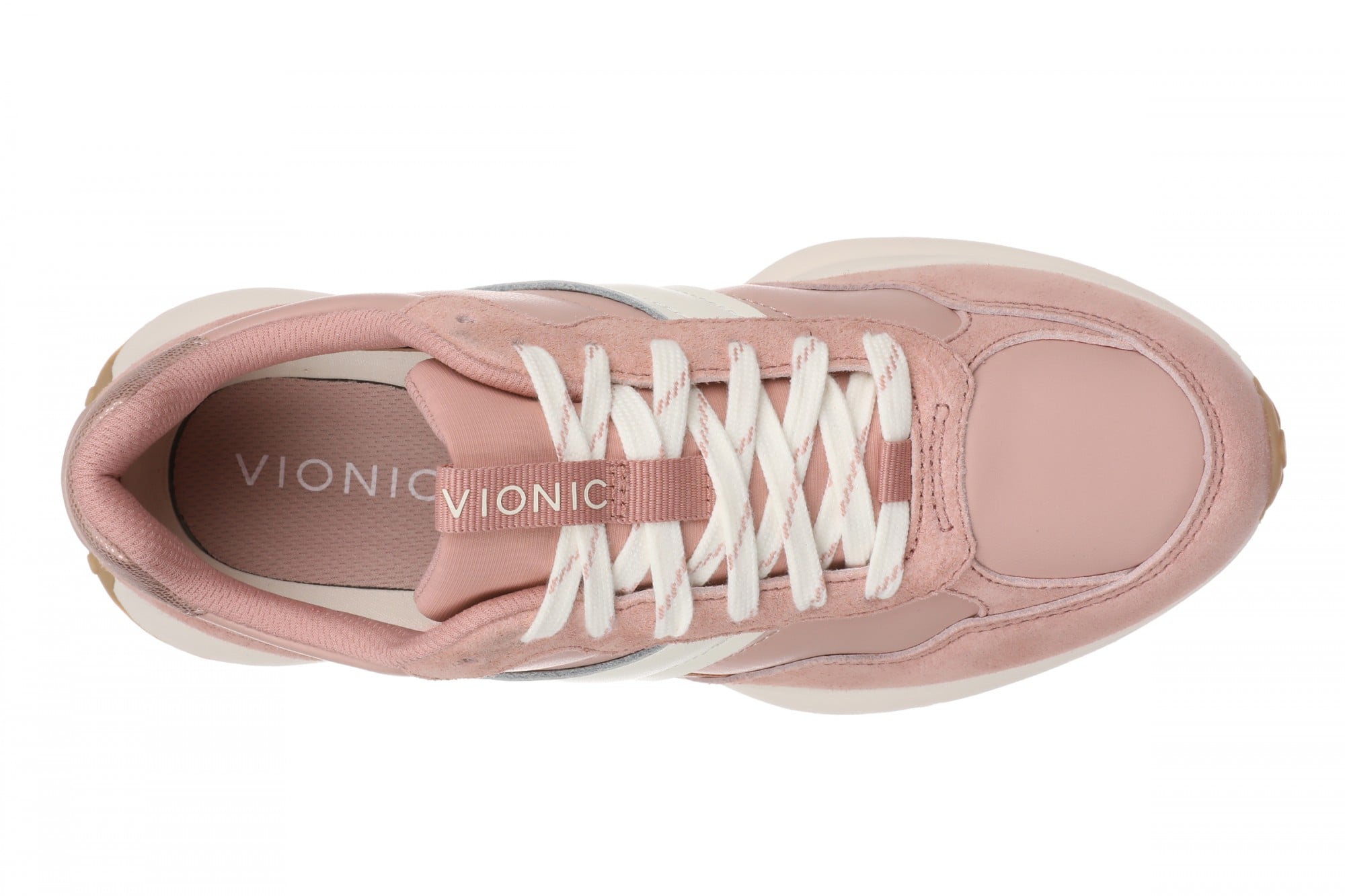 Vionic Sienna Women's Lace-Up Arch Support Sneaker - Misty Rose - Top