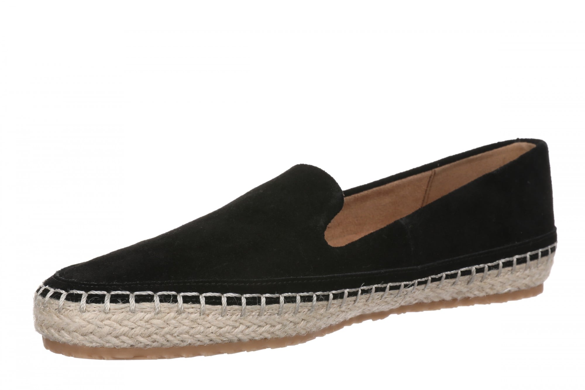 Vionic Cordelia Women's Suede Slip-On Loafer - Black - Left angle