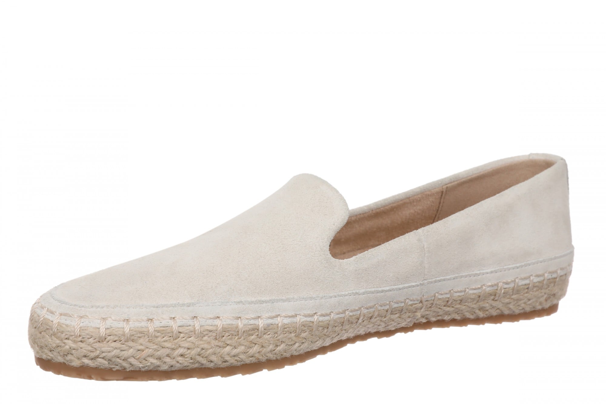 Vionic Cordelia Women's Suede Slip-On Loafer - Cream - Left angle