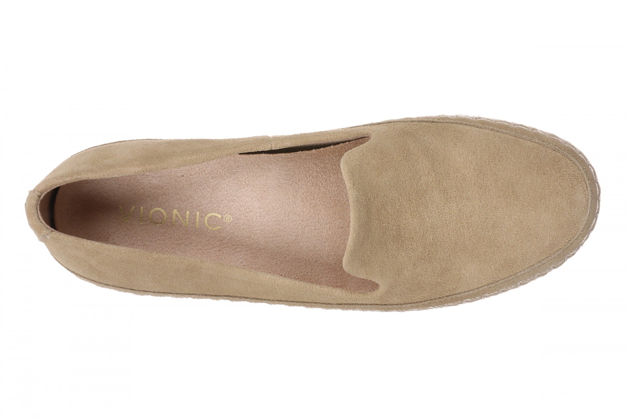 Vionic Cordelia Women's Suede Slip-On Loafer - Caramel - Top