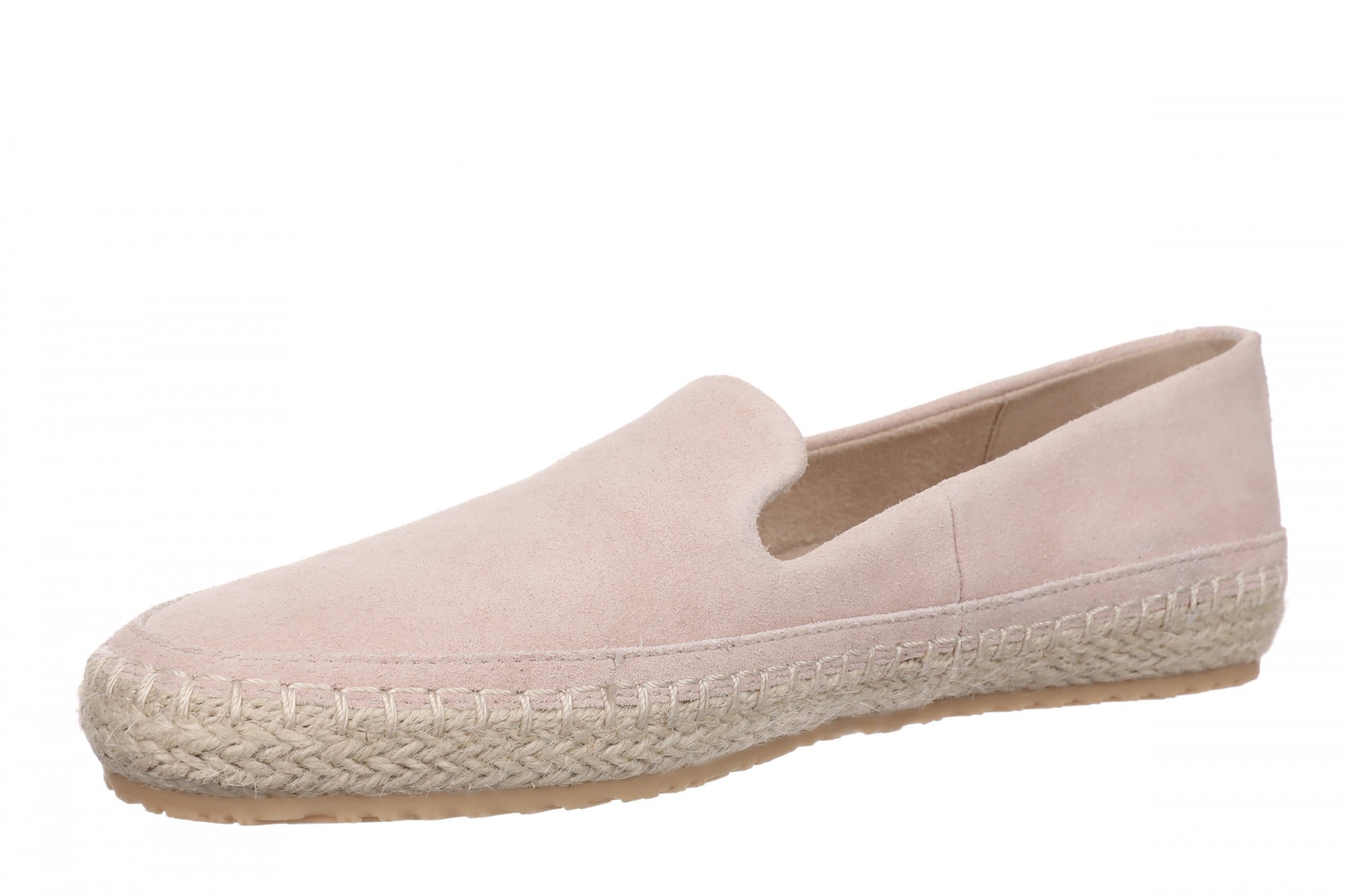 Vionic Cordelia Women's Suede Slip-On Loafer - Misty Rose - Left angle
