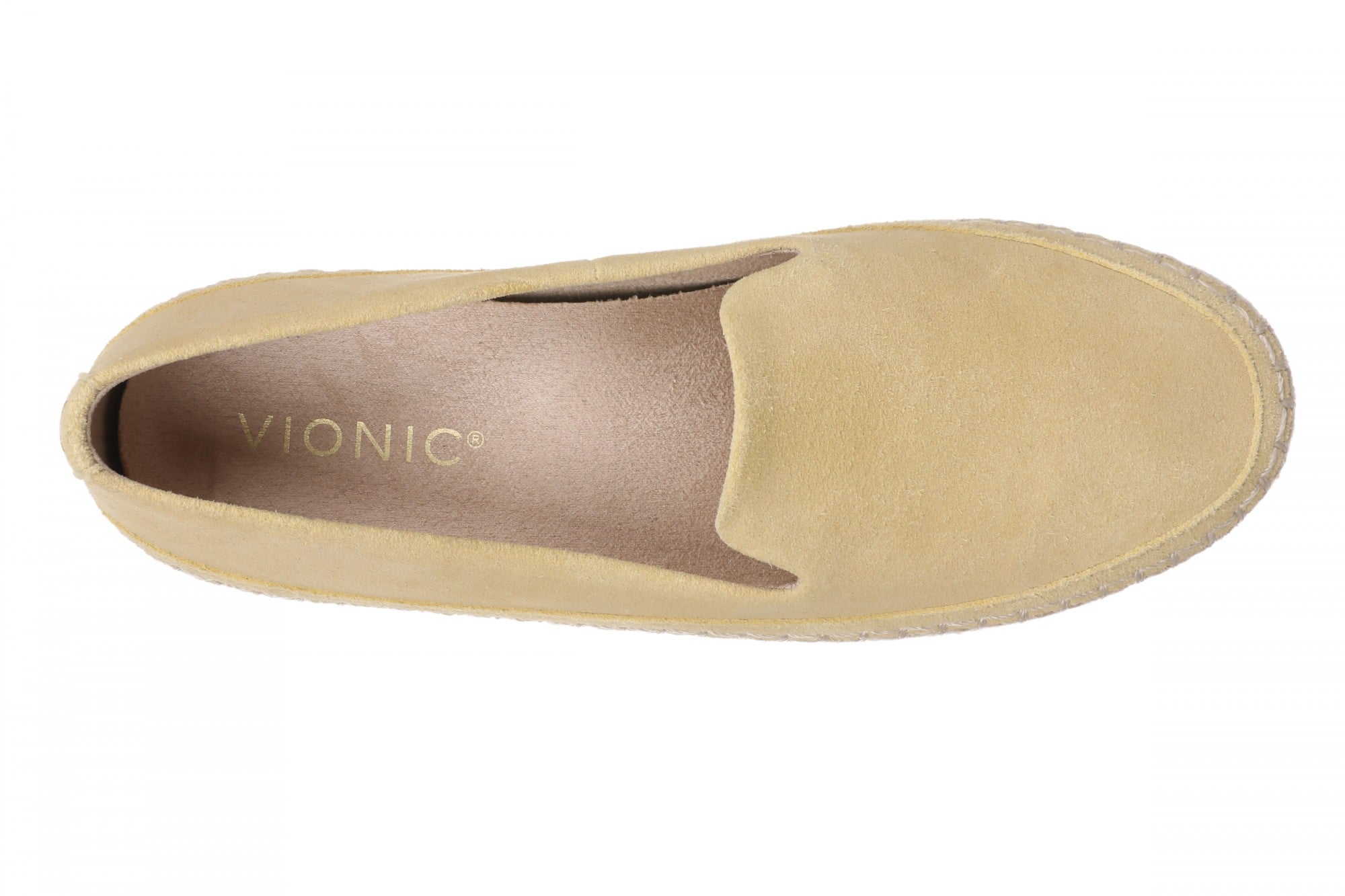 Vionic Cordelia Women's Suede Slip-On Loafer - Cornhusk - Top
