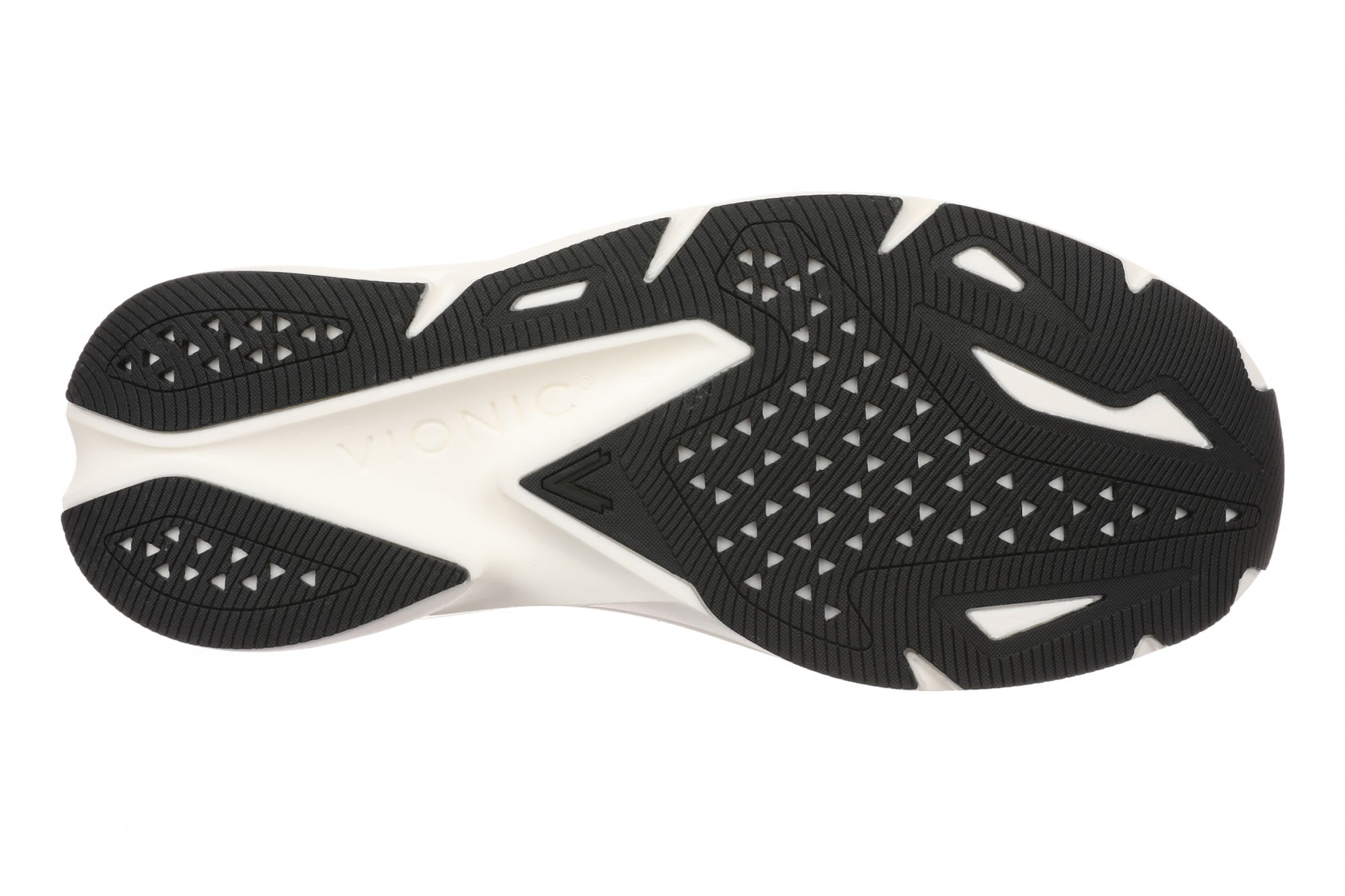 Vionic Hummingbird Women's Mesh Lace-Up Walking Sneaker - Black - Bottom