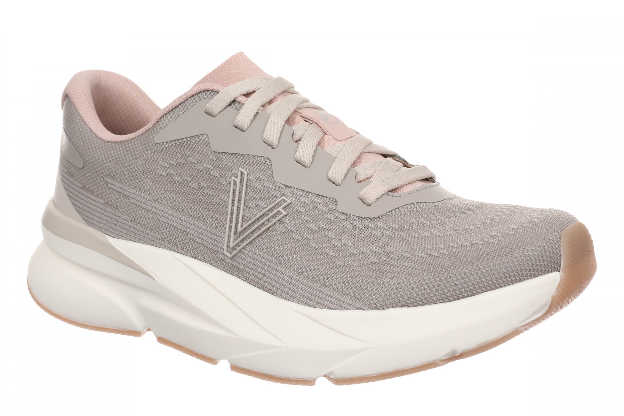 Vionic Hummingbird Women's Mesh Lace-Up Walking Sneaker - Pashmina Grey - Angle main