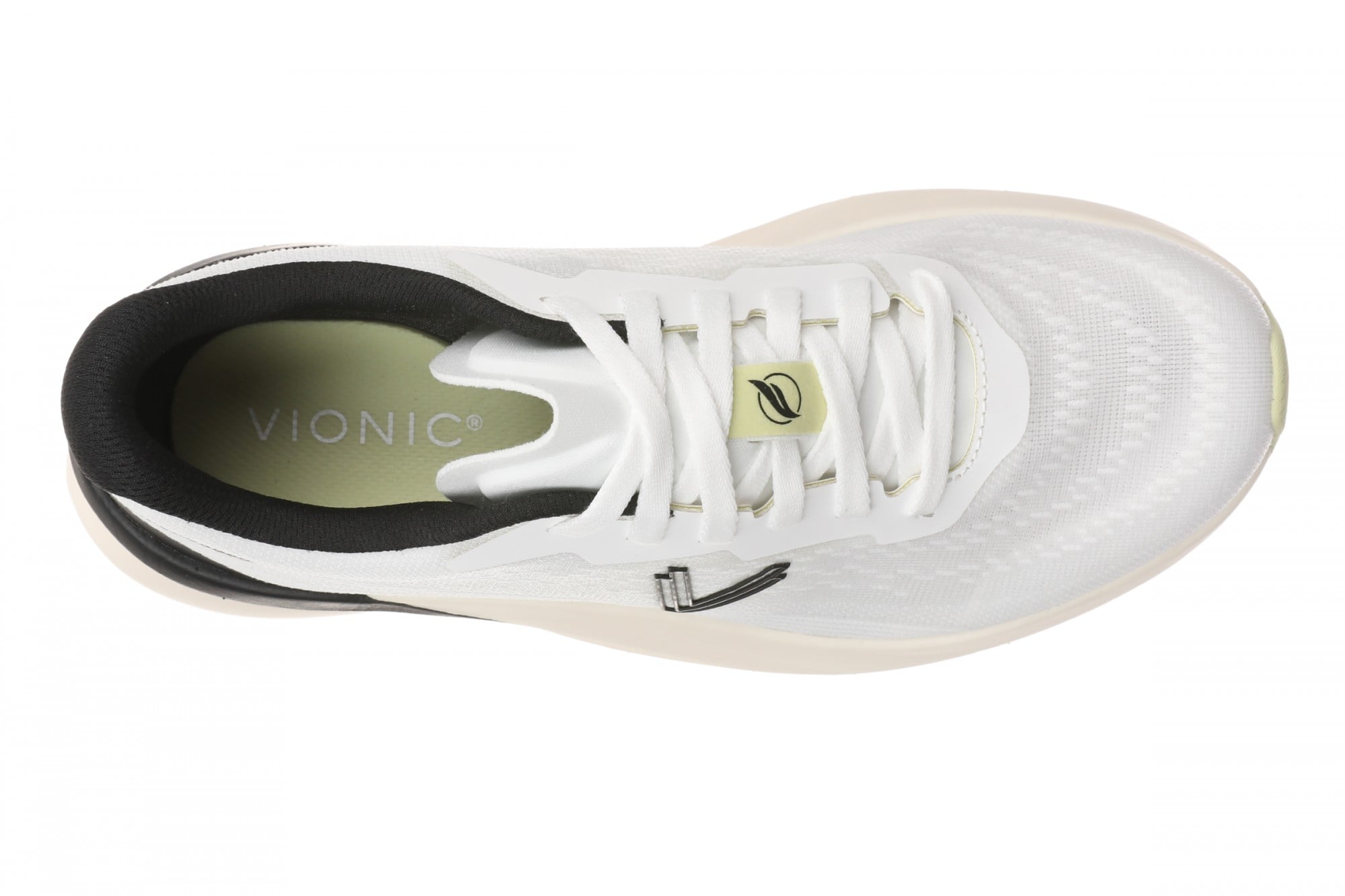 Vionic Hummingbird Women's Mesh Lace-Up Walking Sneaker - White - Top