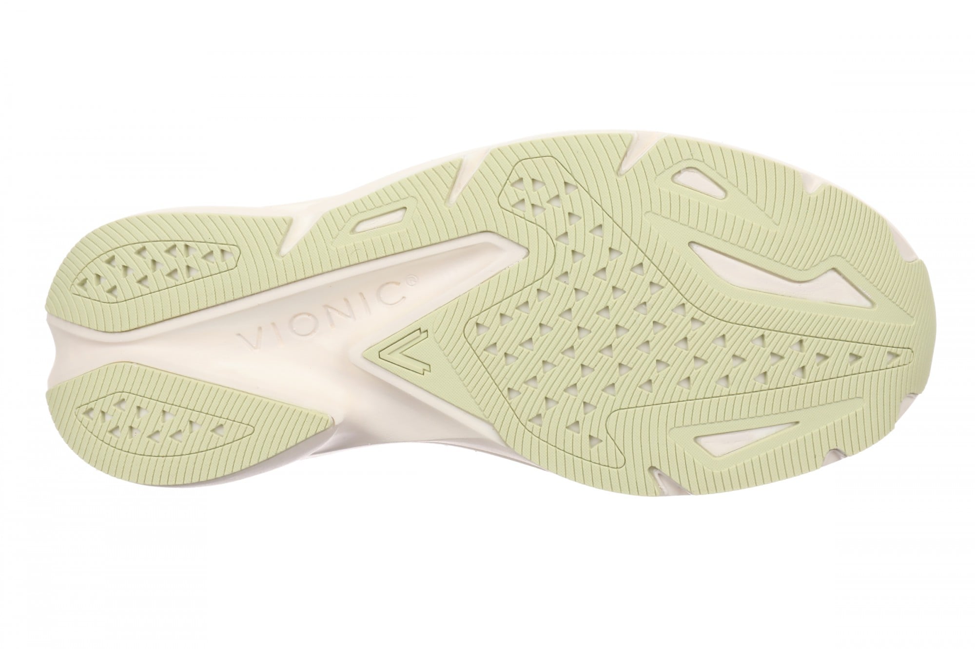 Vionic Hummingbird Women's Mesh Lace-Up Walking Sneaker - White - Bottom