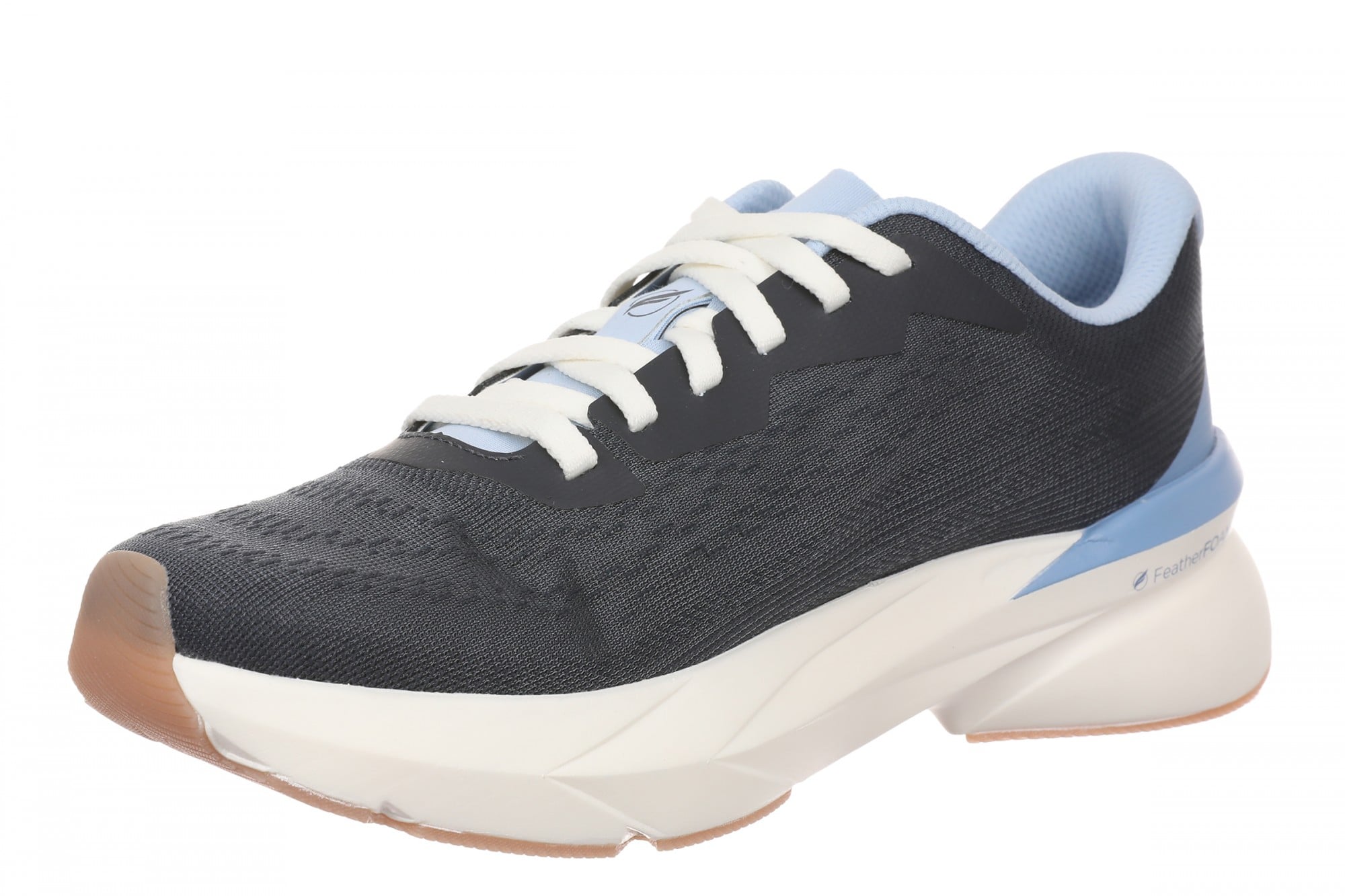 Vionic Hummingbird Women's Mesh Lace-Up Walking Sneaker - Navy Blazer - Left angle