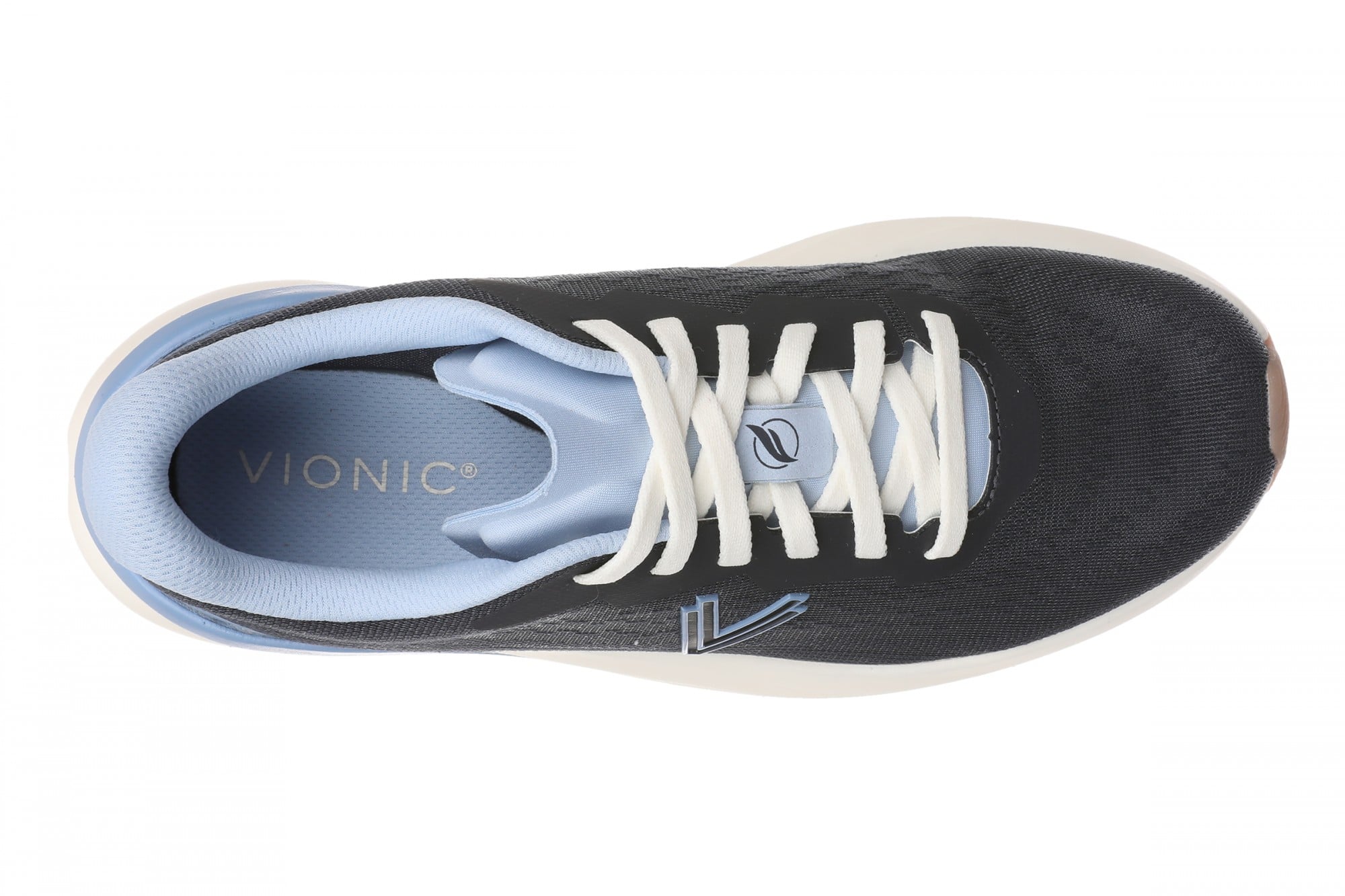 Vionic Hummingbird Women's Mesh Lace-Up Walking Sneaker - Navy Blazer - Top