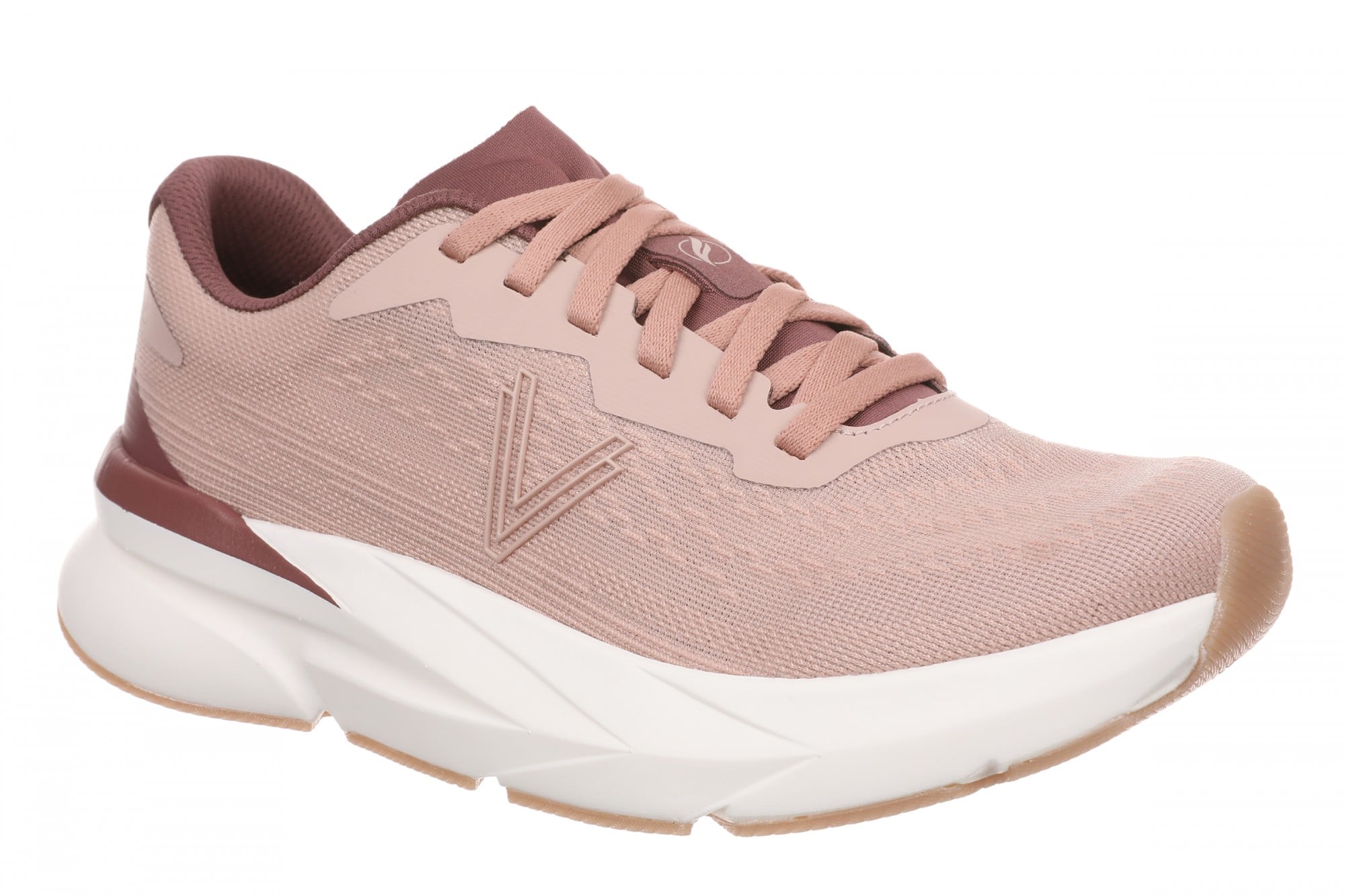 Vionic Hummingbird Women's Mesh Lace-Up Walking Sneaker - Misty Rose - Angle main